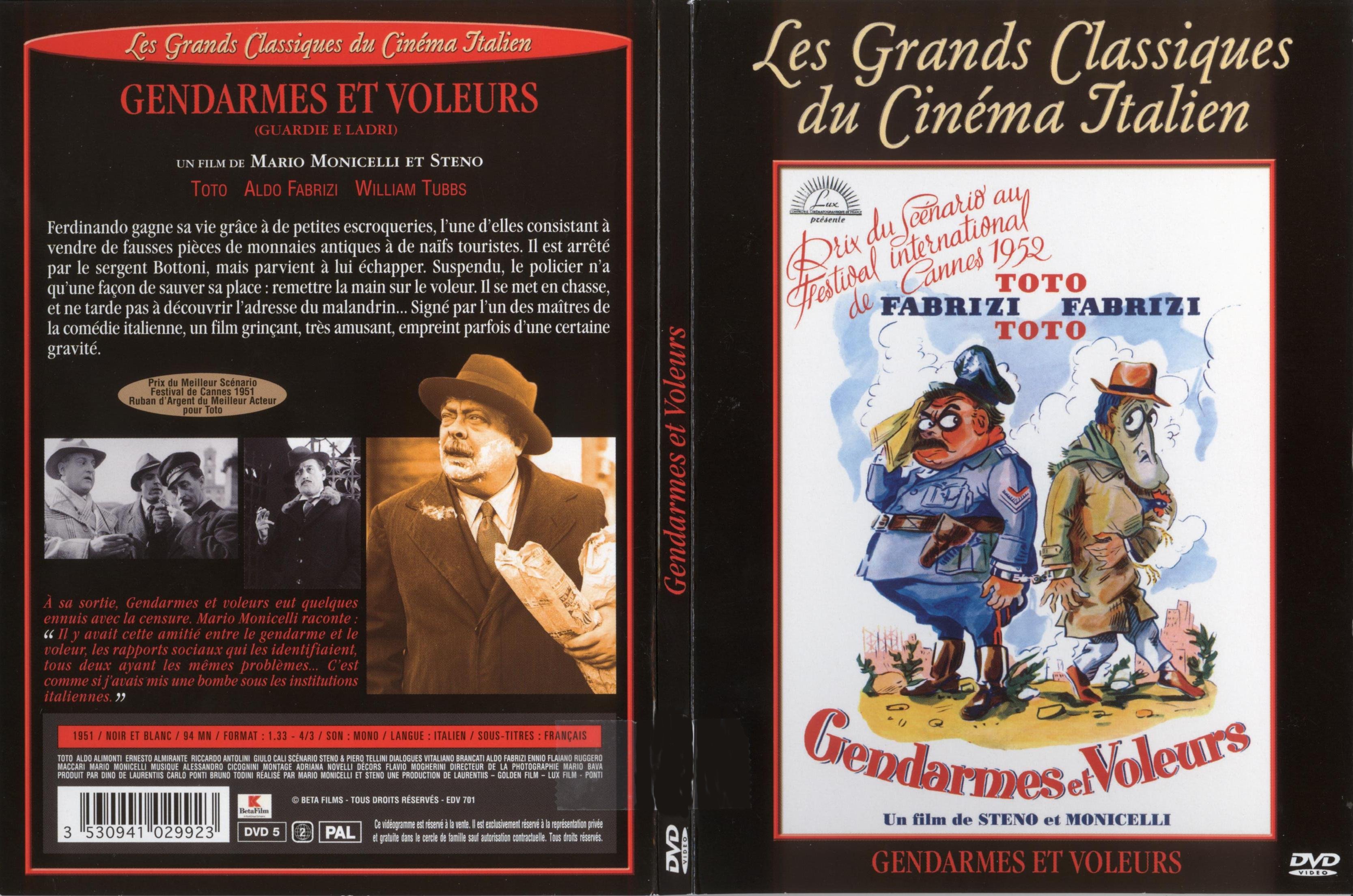 Jaquette DVD Gendarmes et voleurs