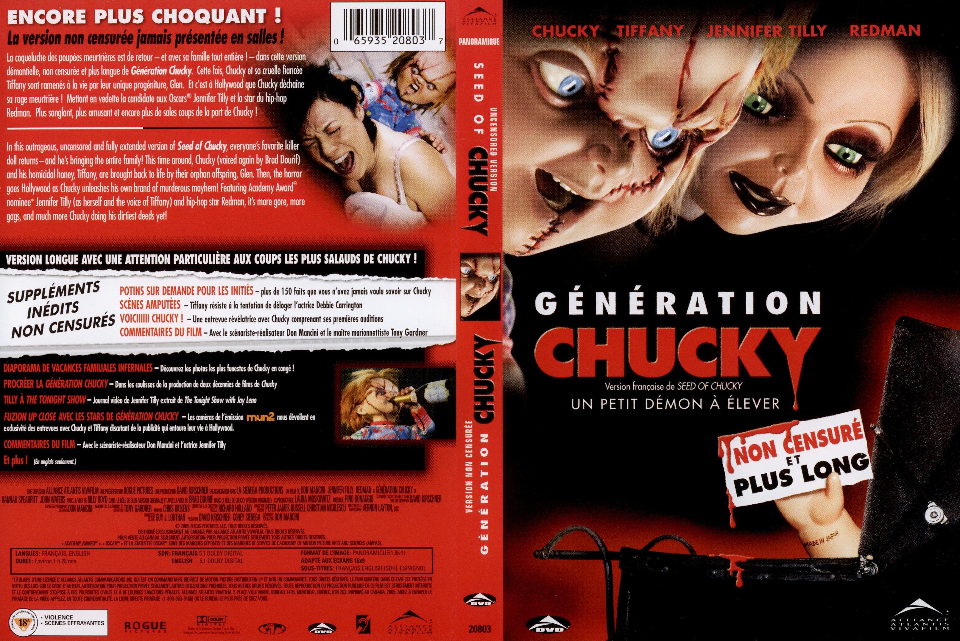 Jaquette DVD Gnration Chucky