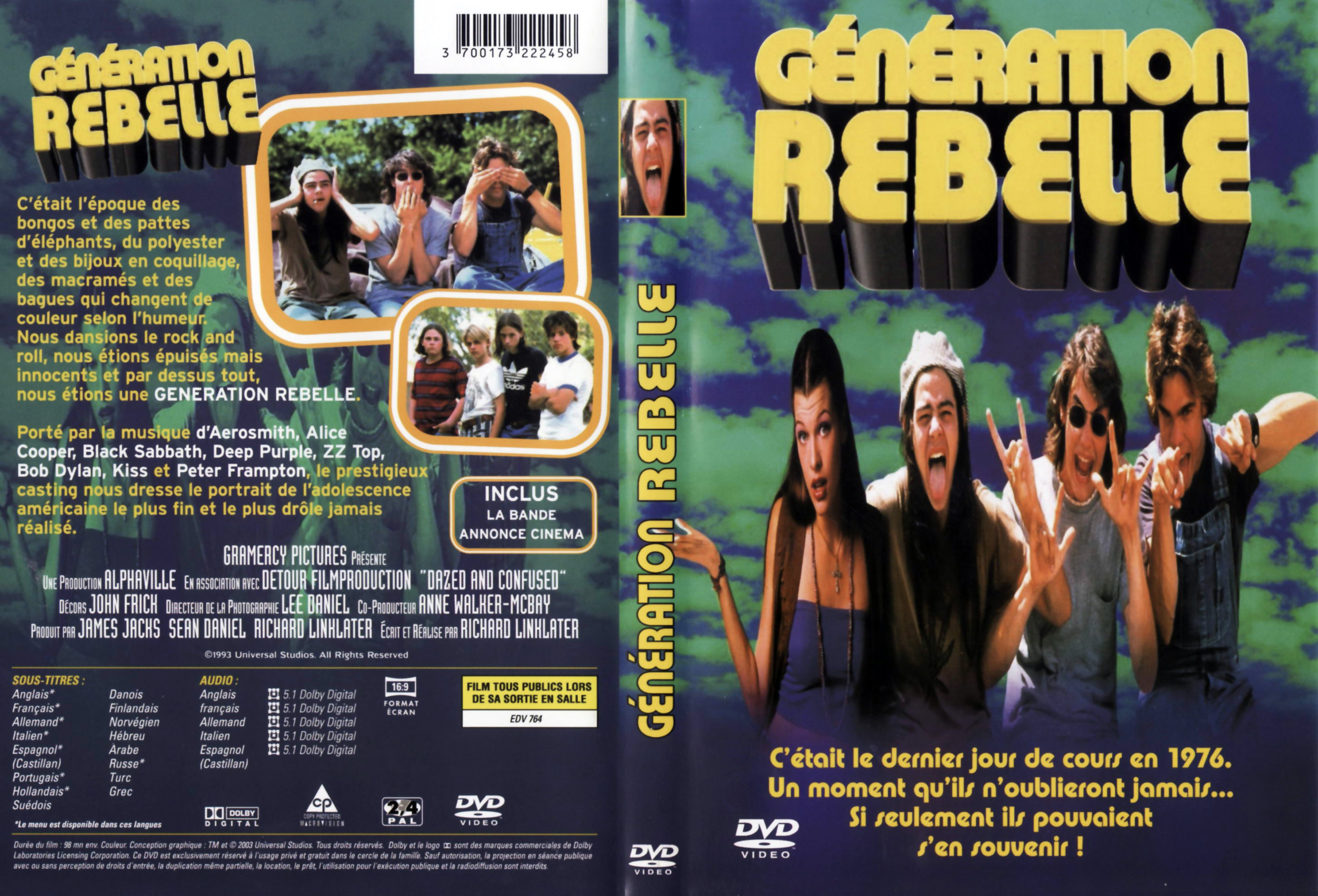 Jaquette DVD Generation rebelle