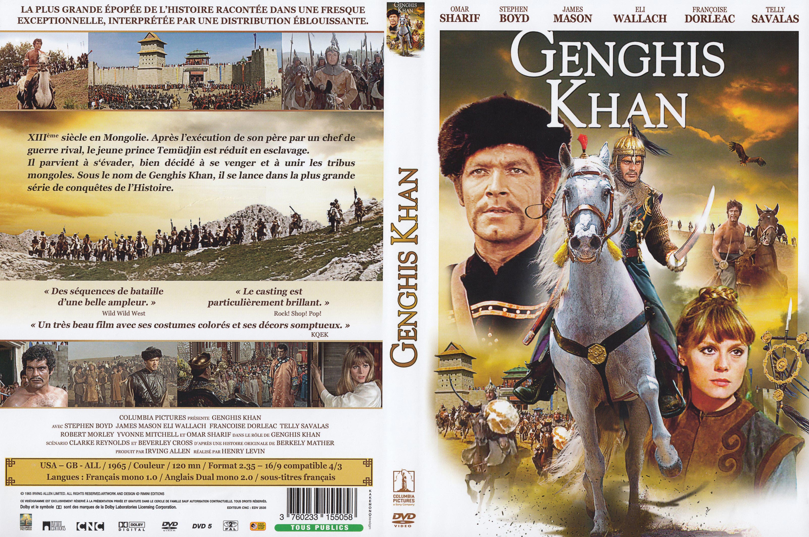 Jaquette DVD Genghis Khan (1965)
