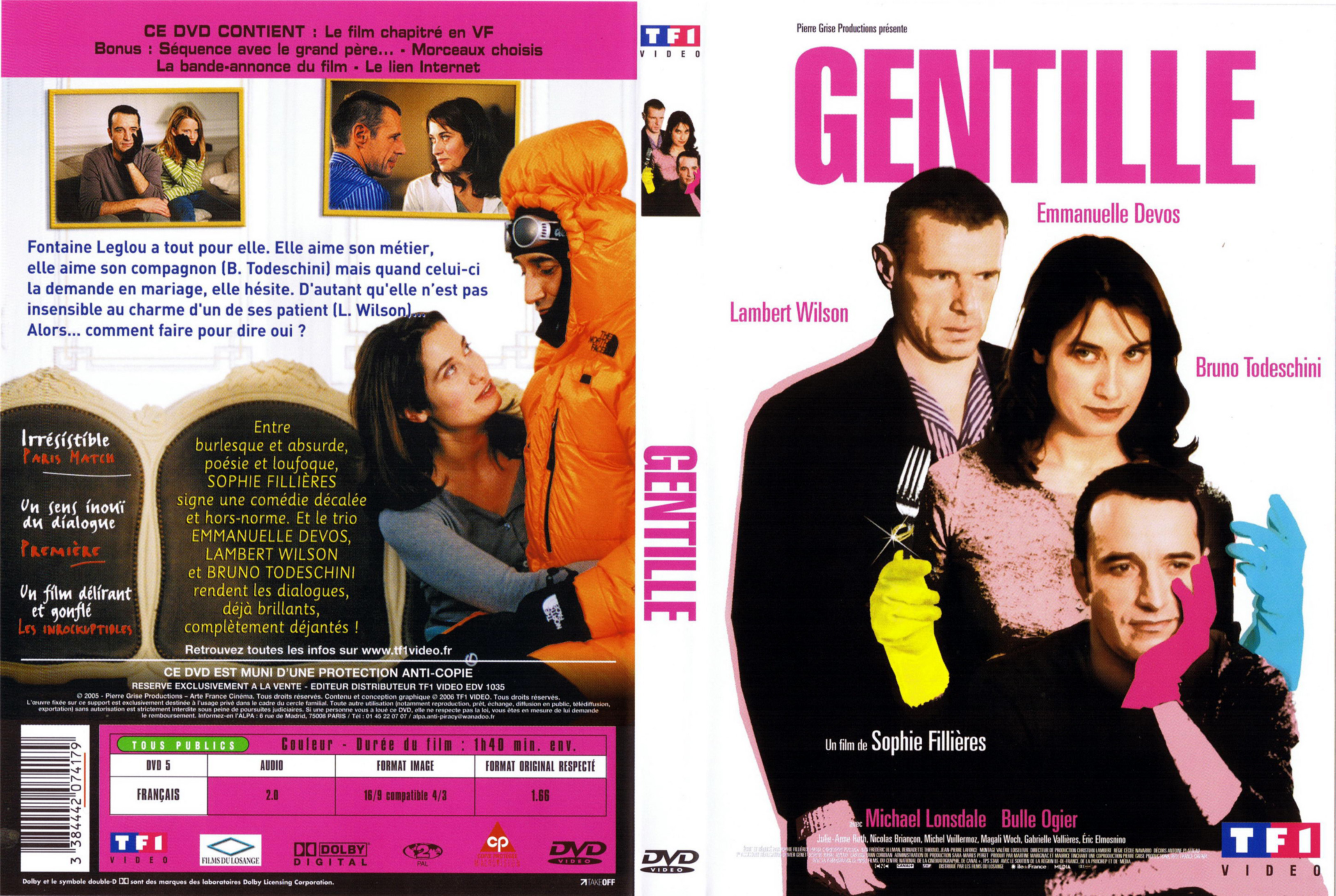 Jaquette DVD Gentille