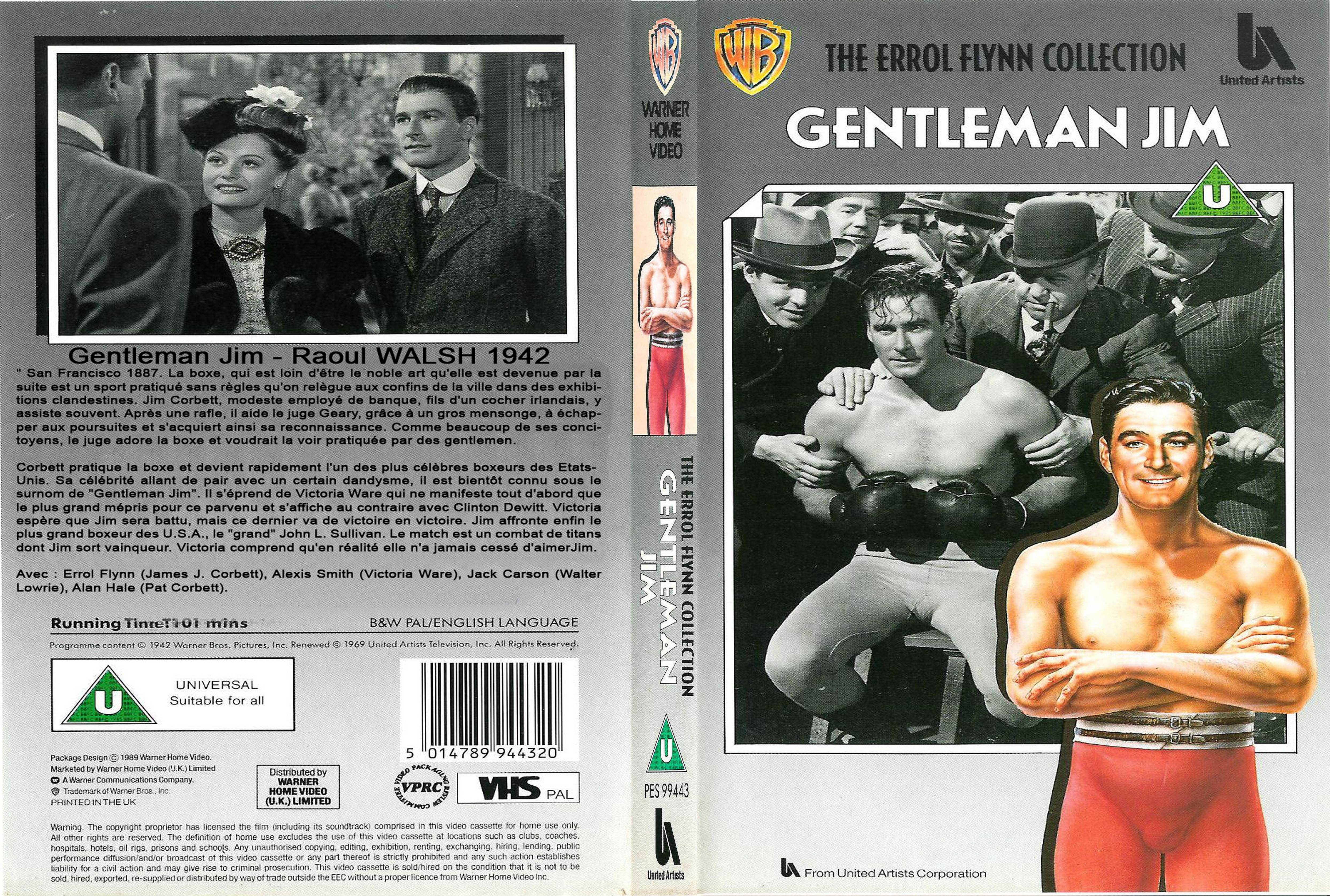 Jaquette DVD Gentleman Jim custom