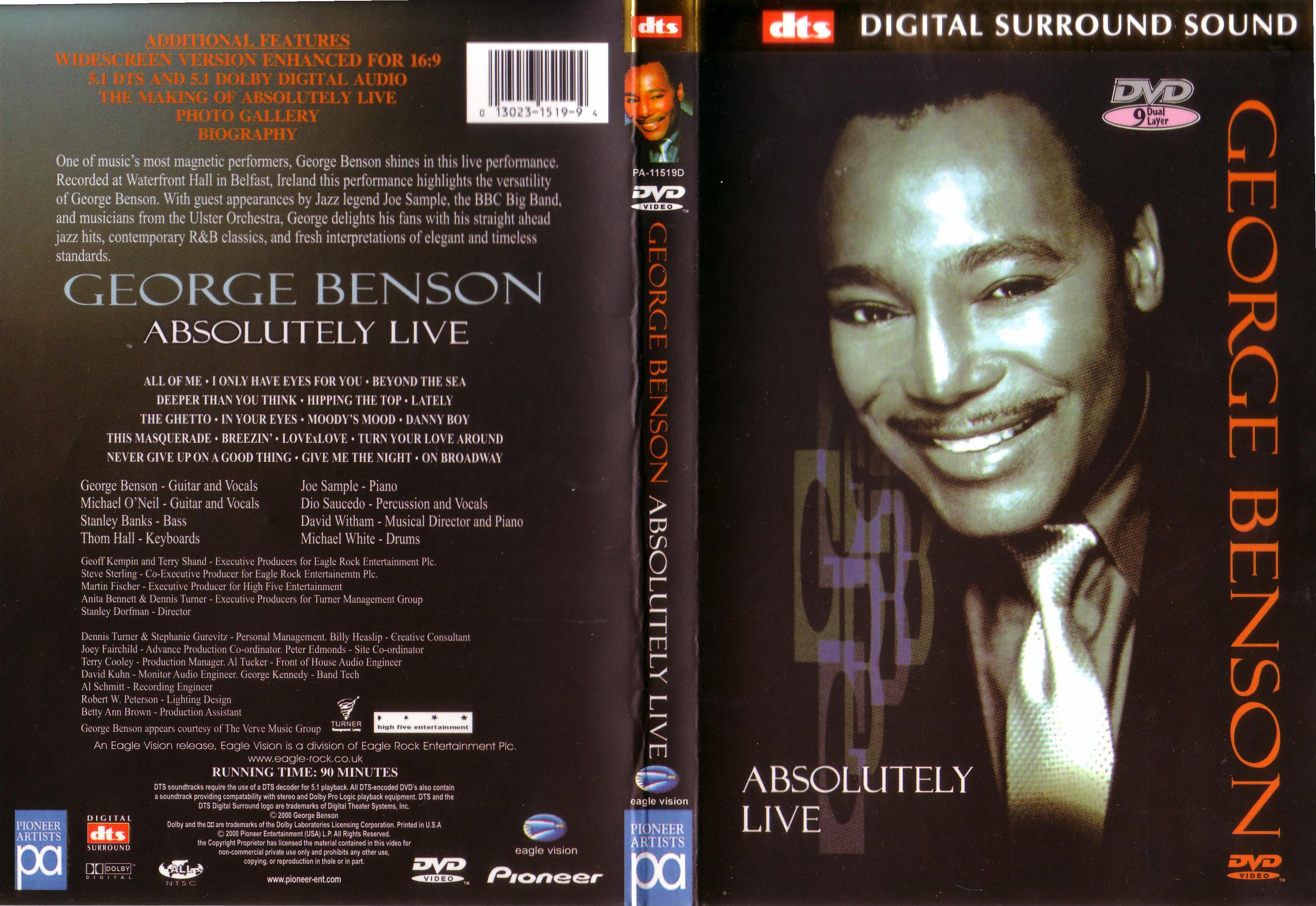 Jaquette DVD George Benson Absolutely Live