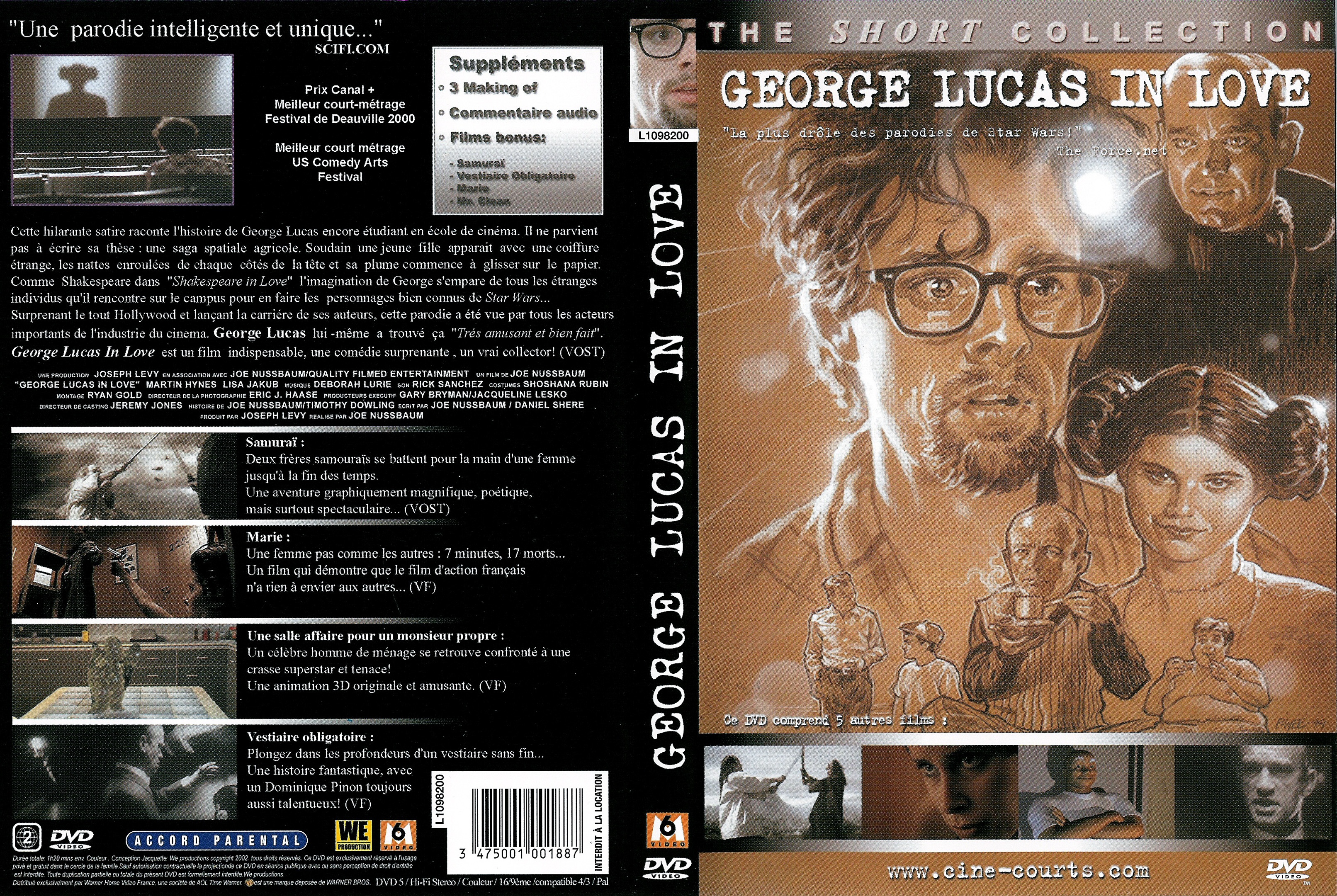 Jaquette DVD George Lucas in love