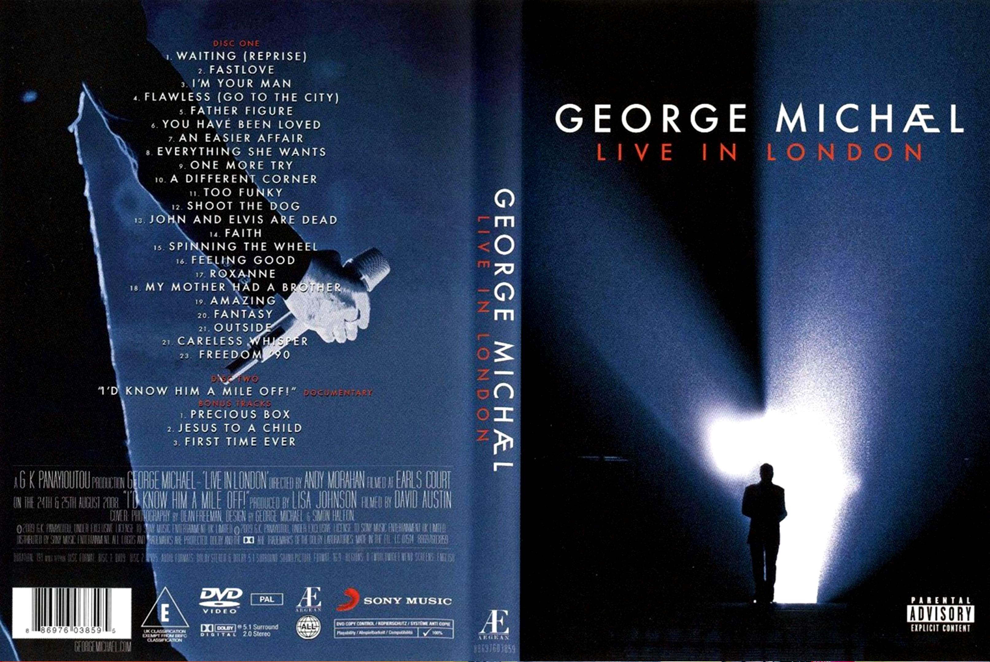 Jaquette DVD George Michael live in london