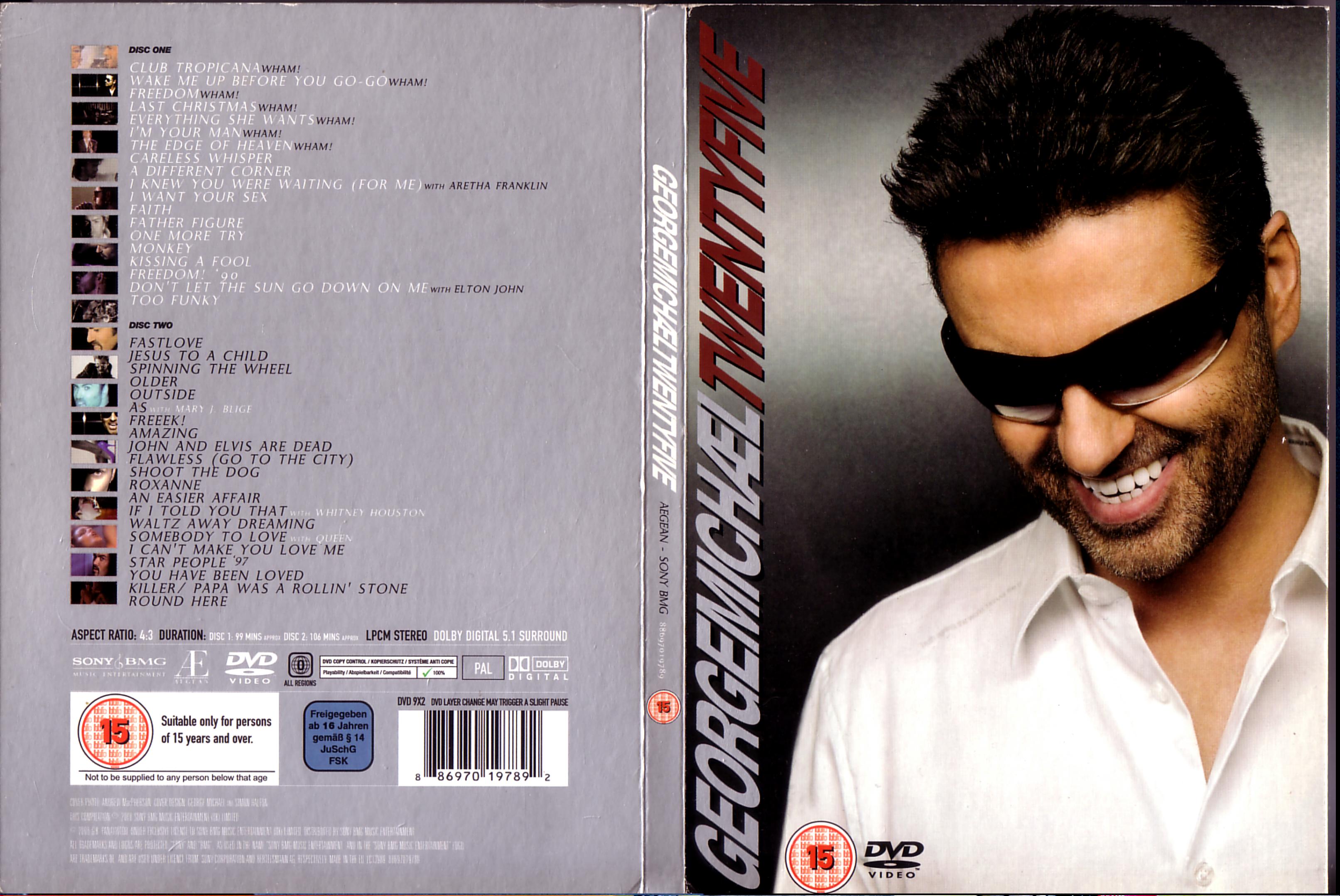 Jaquette DVD George Michael twenty five