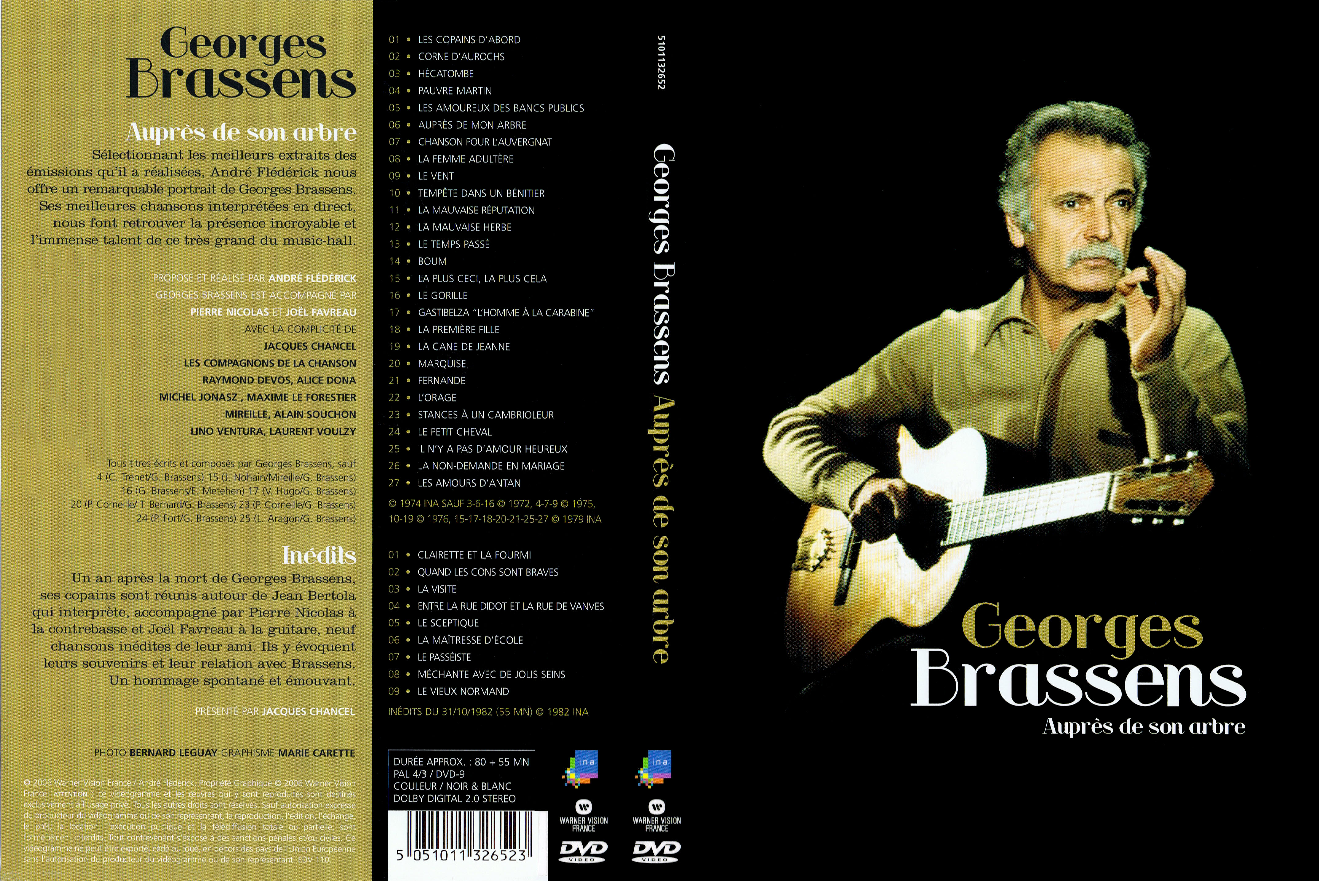 Jaquette DVD Georges Brassens auprs de son arbre