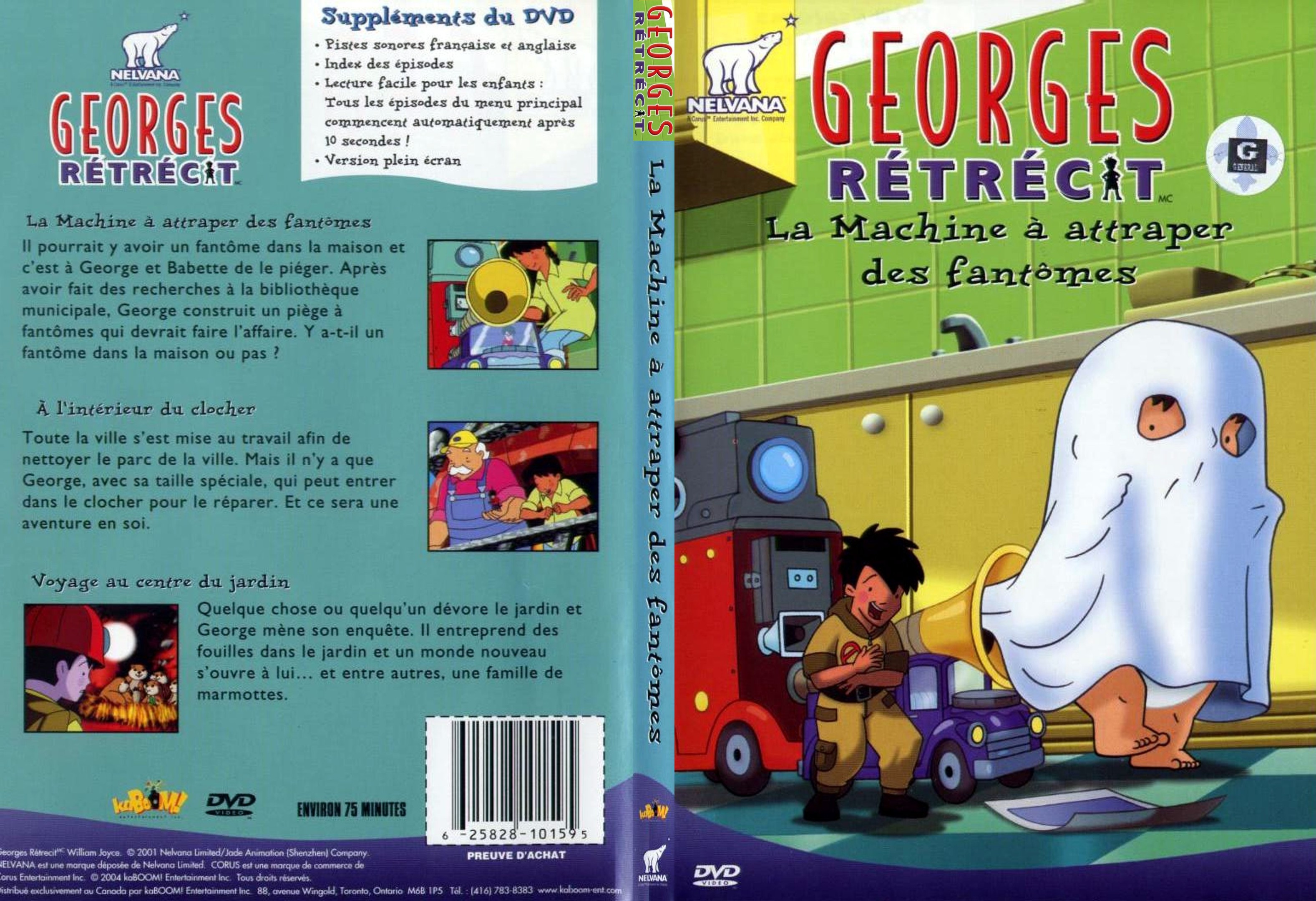 Jaquette DVD Georges Retrecit - La machine  attraper des fantmes - SLIM