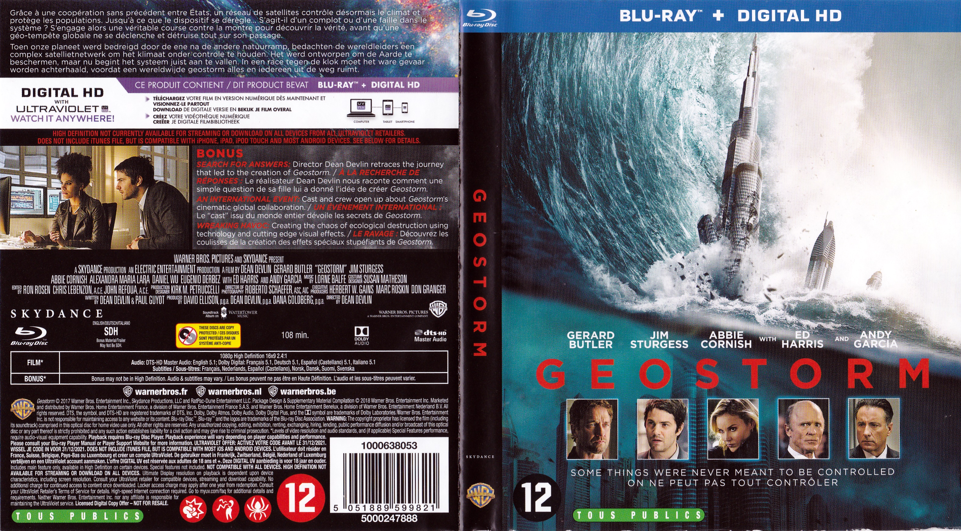 Jaquette DVD Geostorm (BLU-RAY)