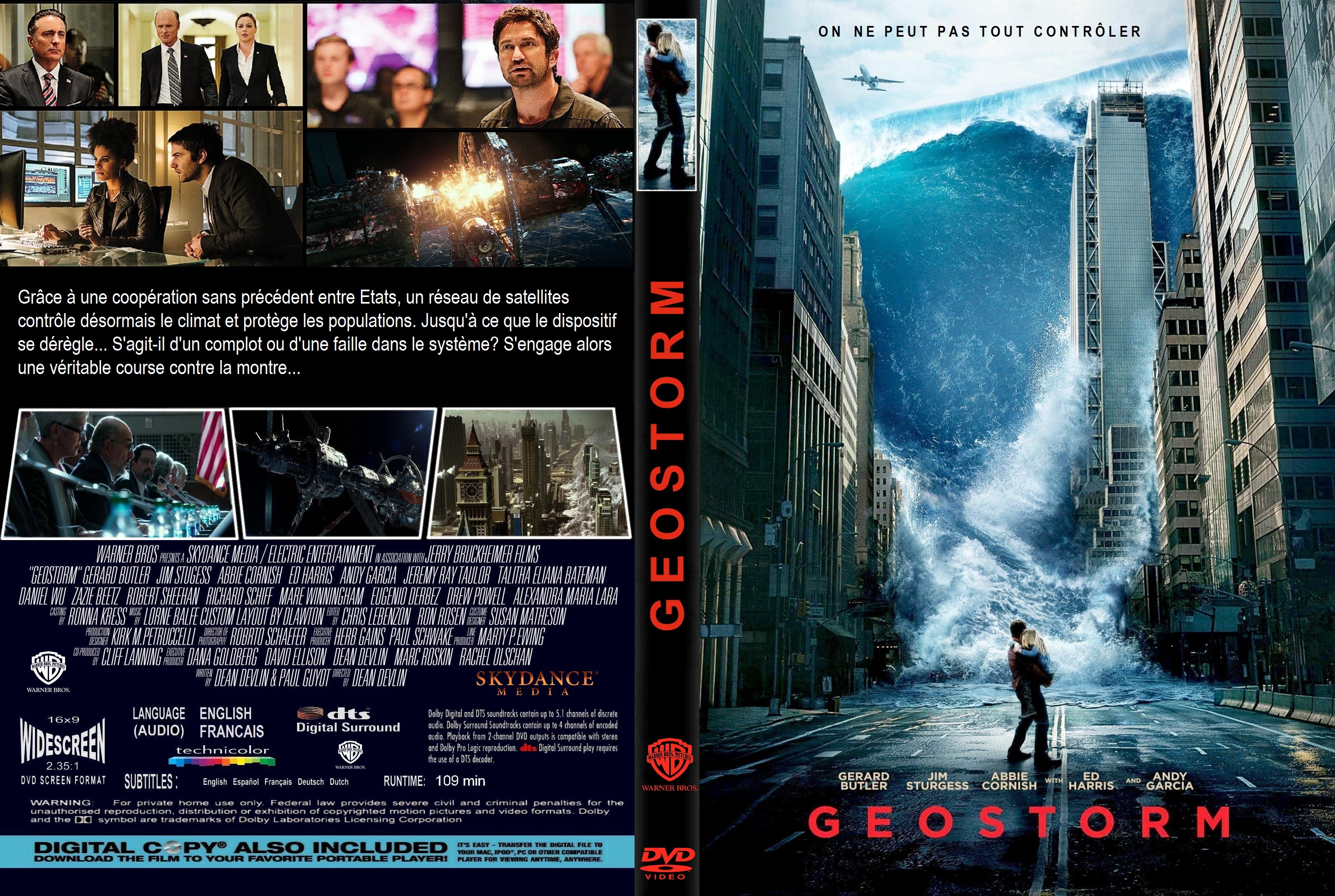 Jaquette DVD Geostorm custom