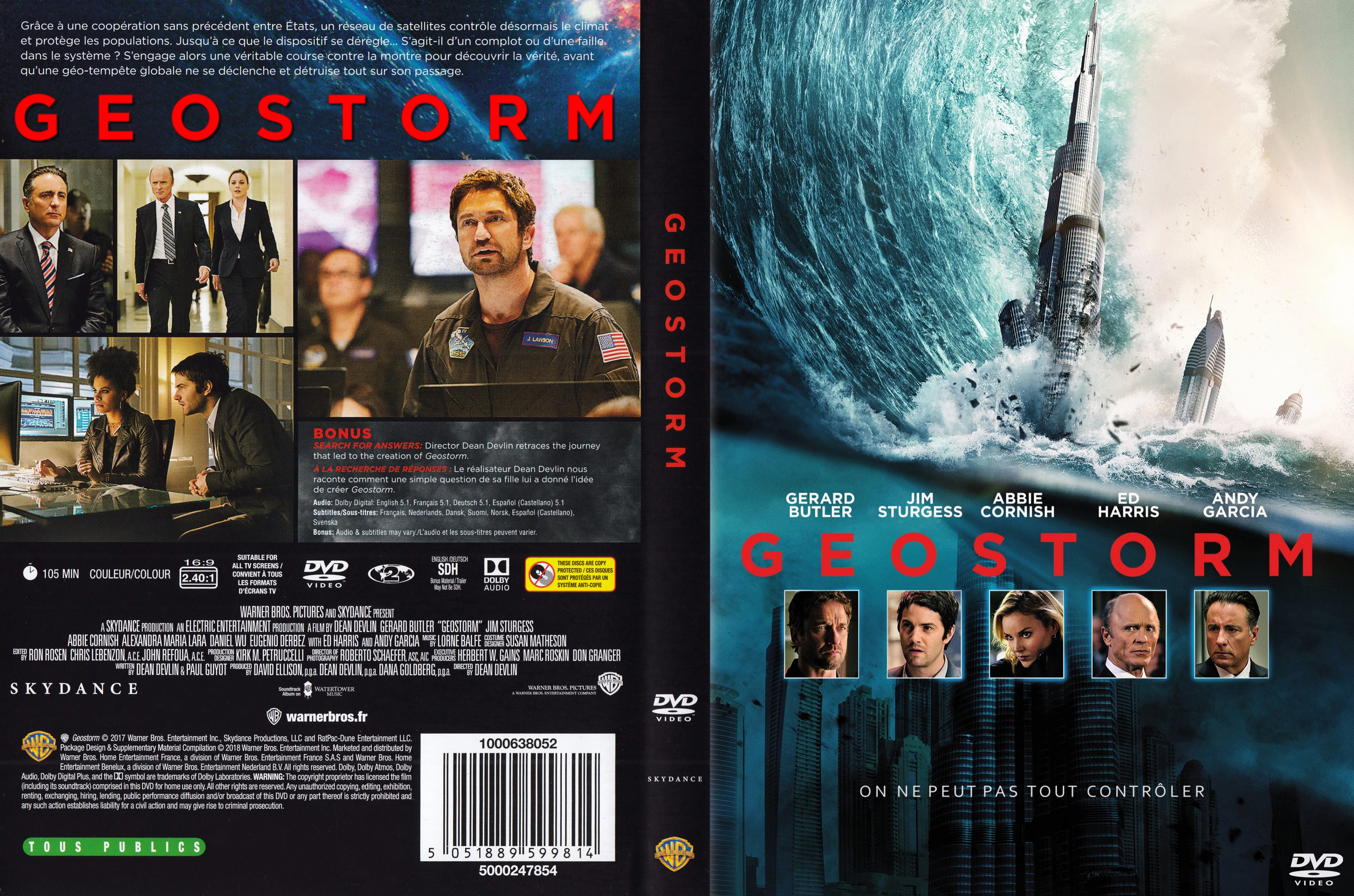 Jaquette DVD Geostorm custom v2