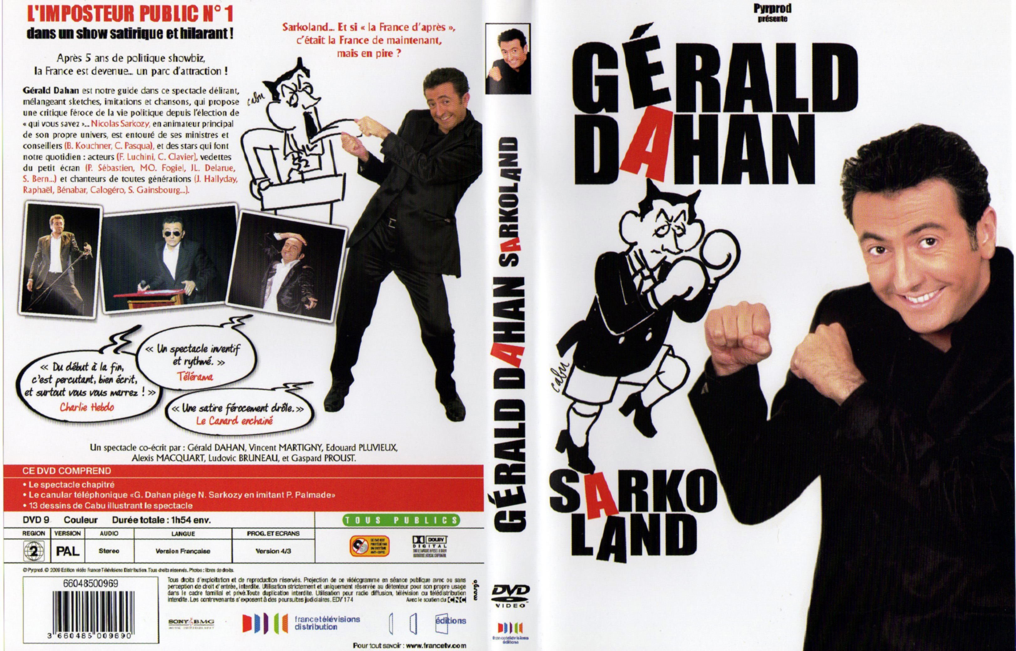 Jaquette DVD Gerald Dahan - Sarkoland 