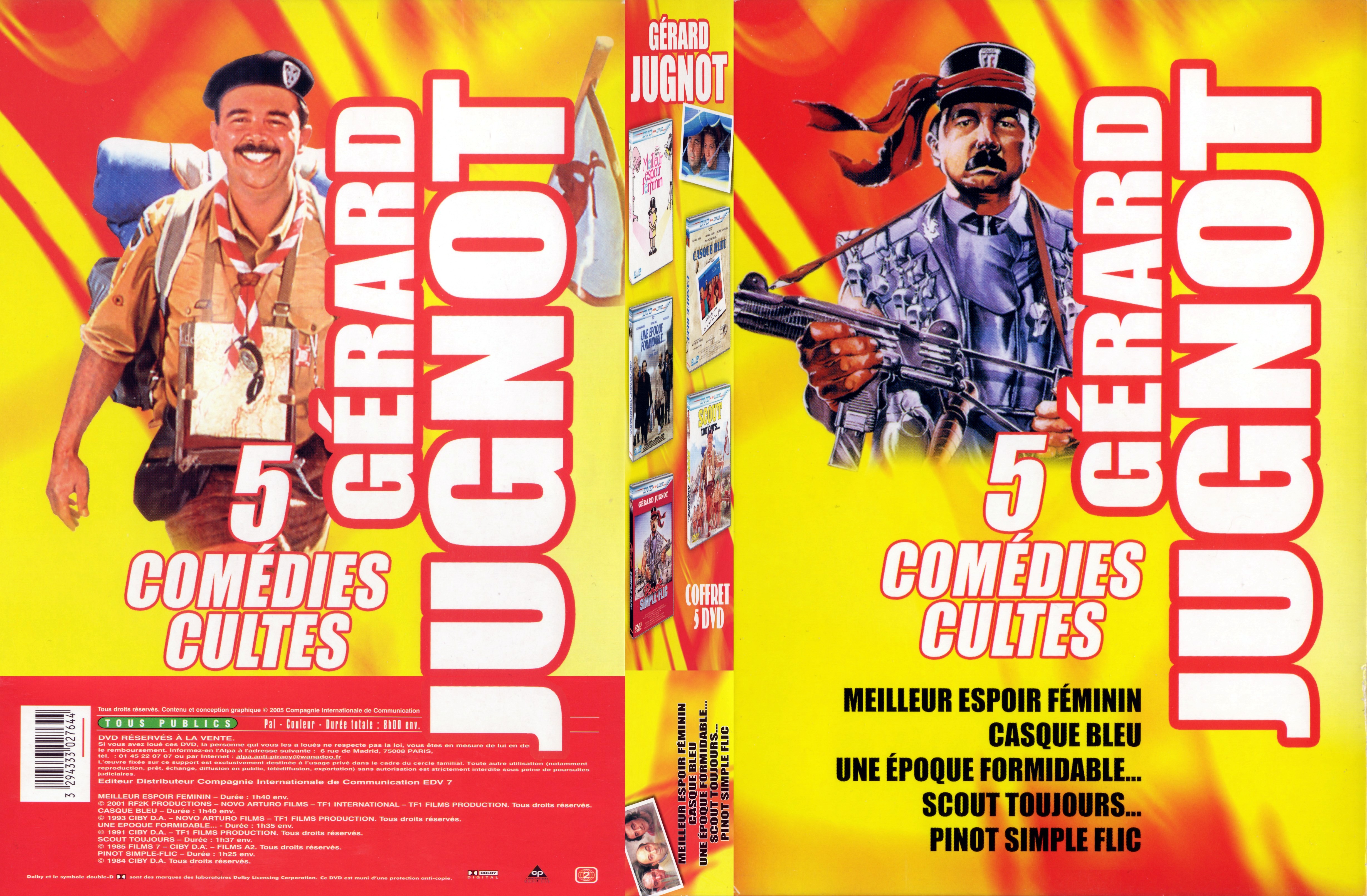 Jaquette DVD Grard Jugnot COFFRET