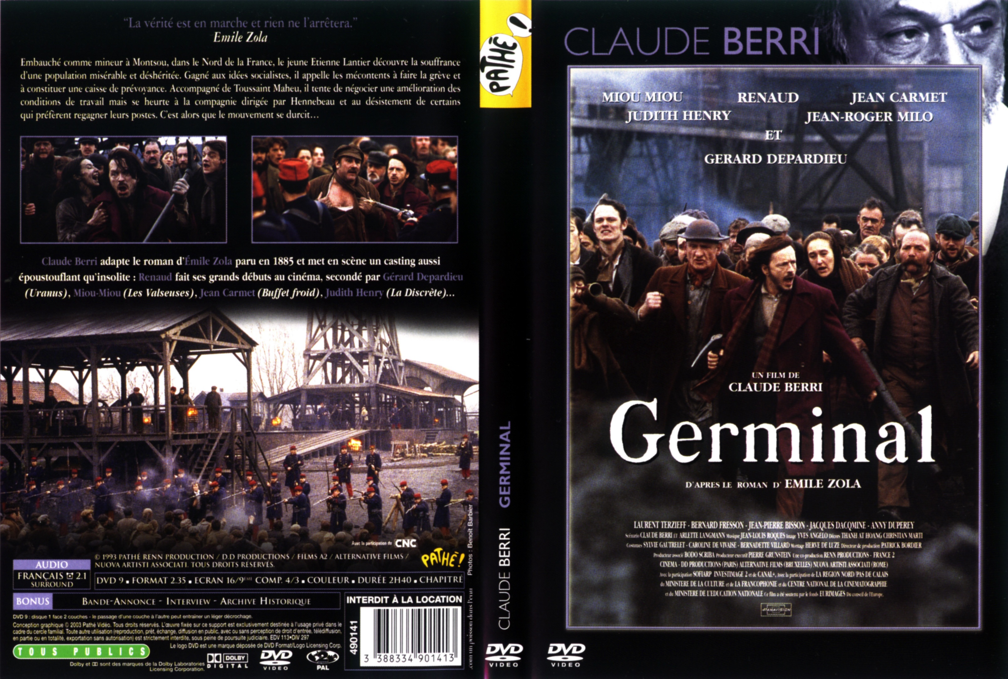 Jaquette DVD Germinal