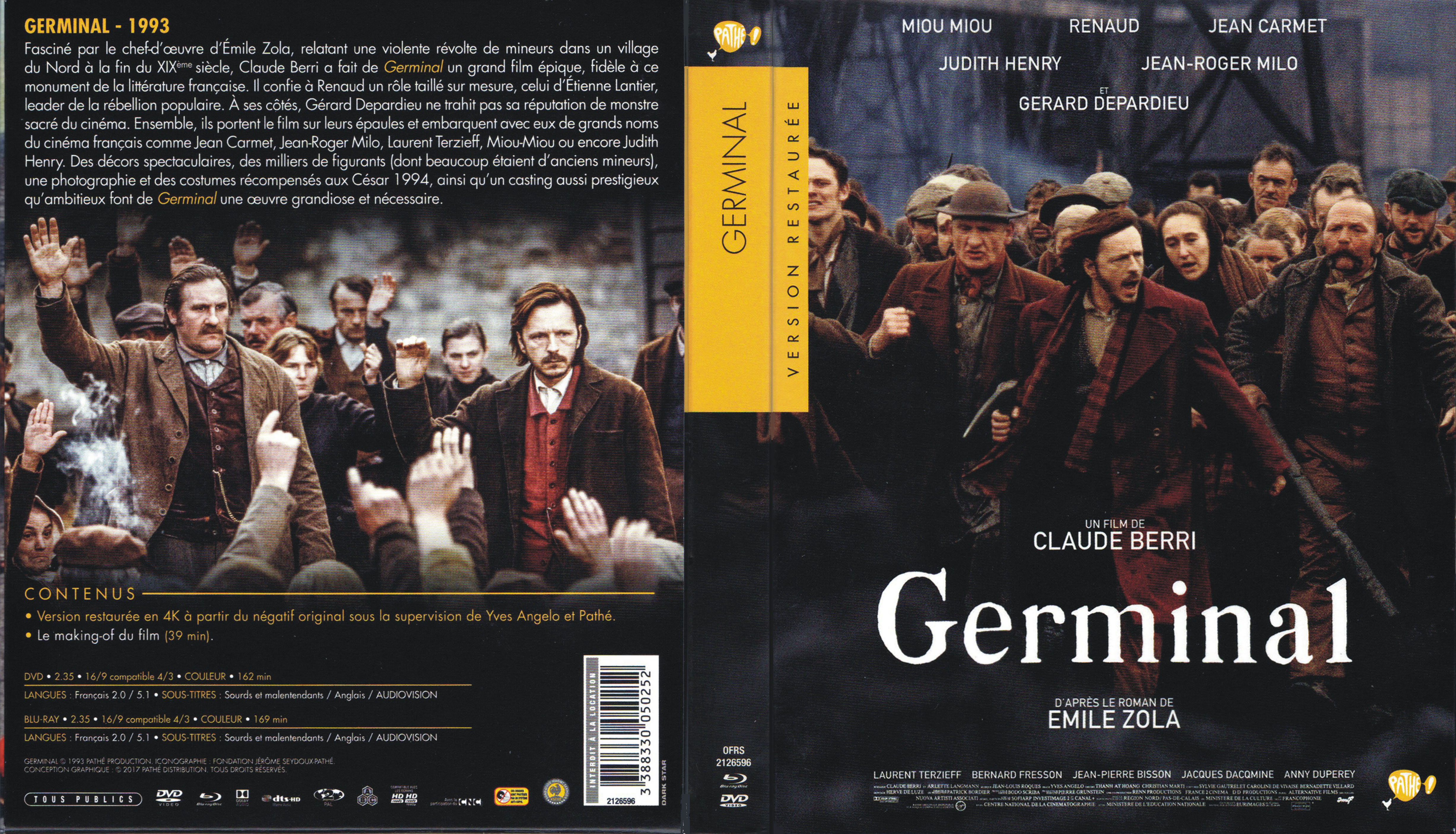 Jaquette DVD Germinal (BLU-RAY)
