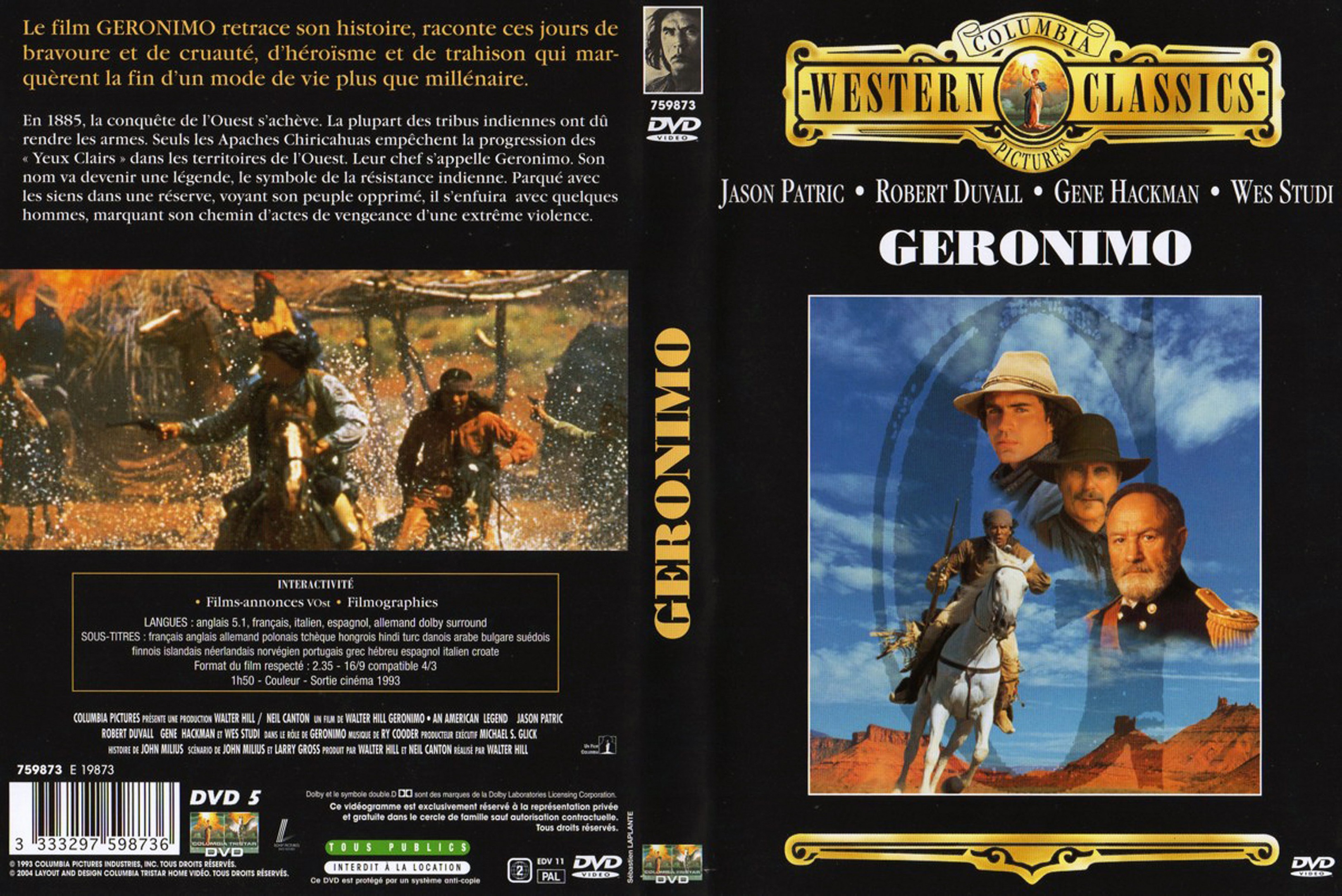 Jaquette DVD Geronimo