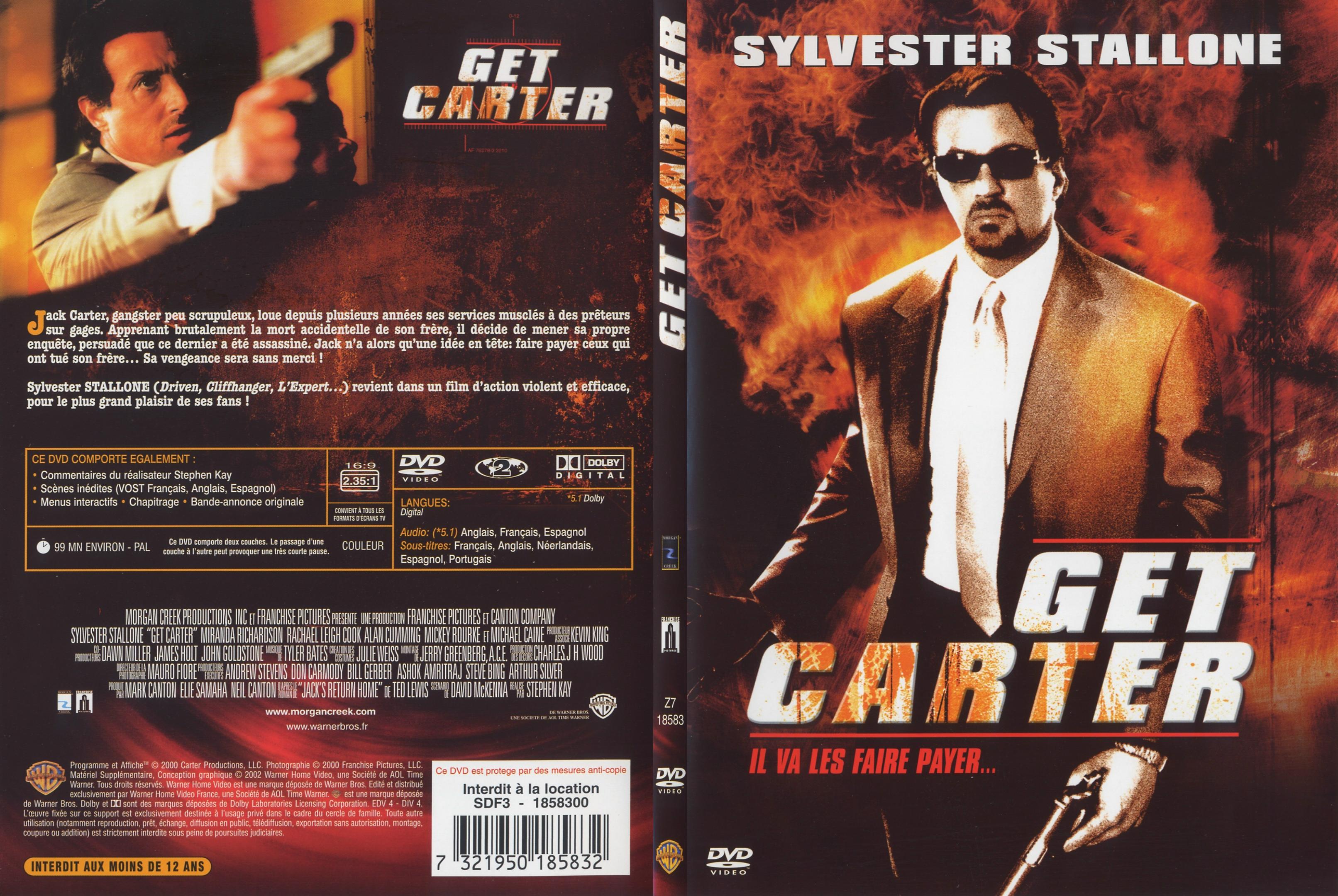 Jaquette DVD Get Carter - SLIM
