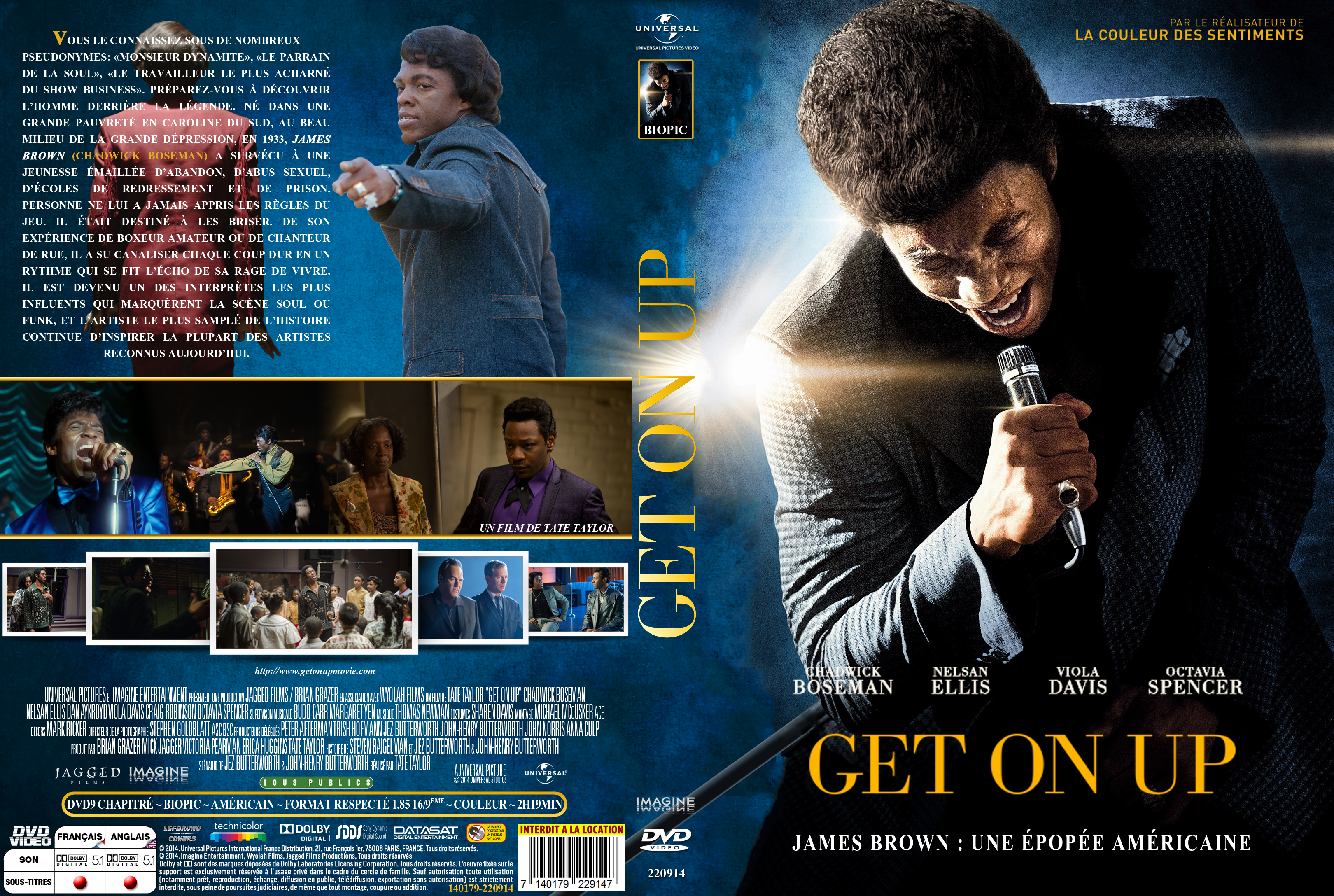 Jaquette DVD Get On Up custom