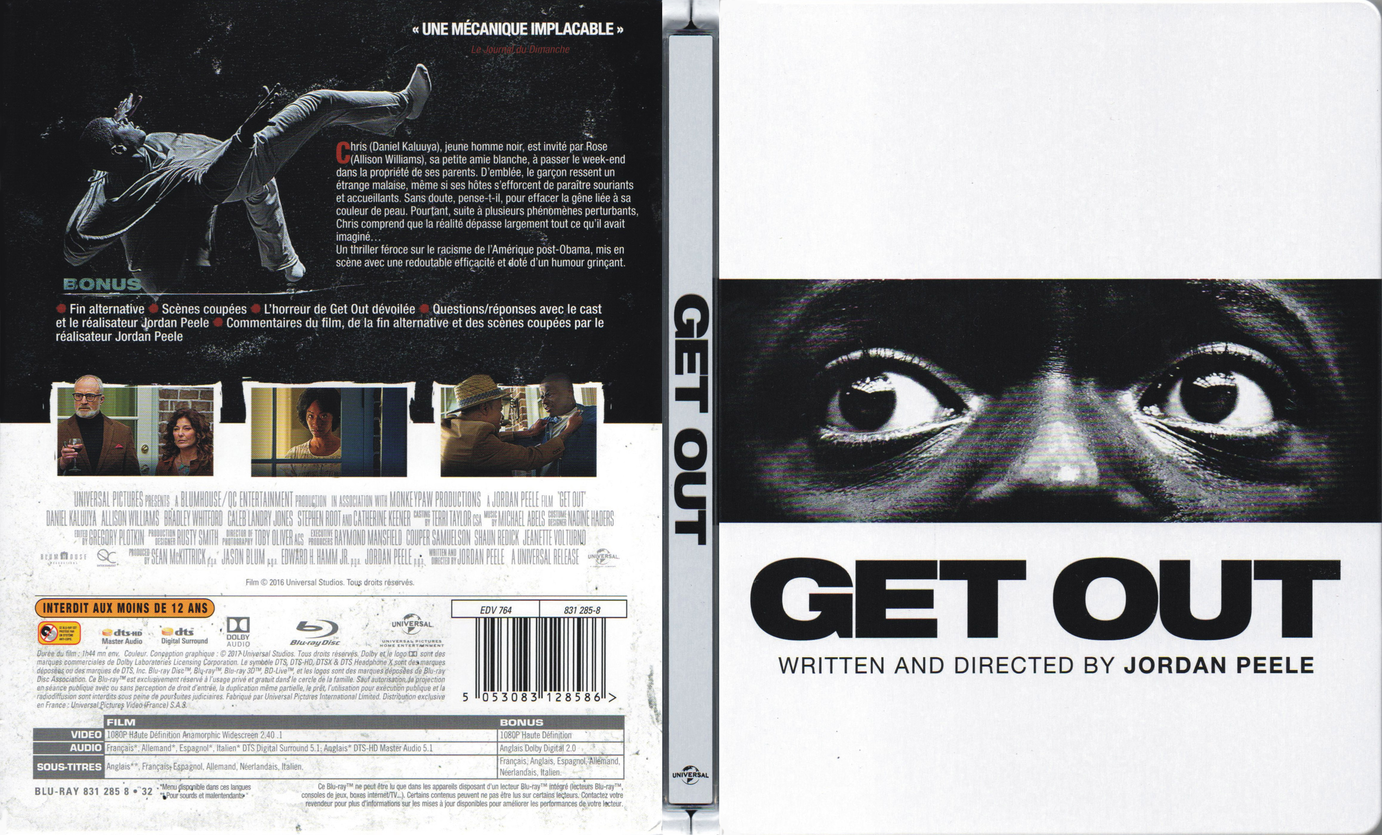 Jaquette DVD Get Out (BLU-RAY)