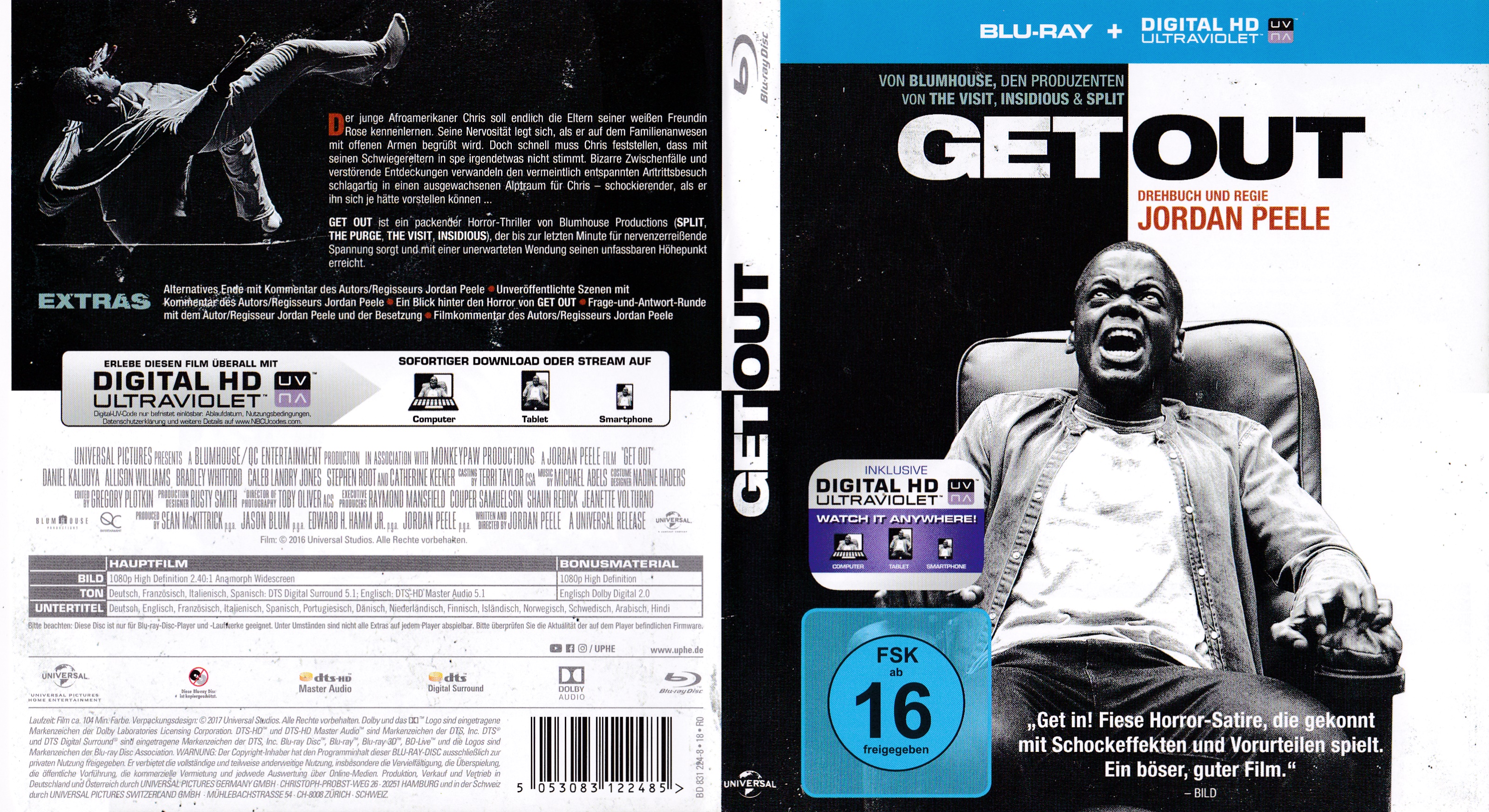Jaquette DVD Get Out (BLU-RAY) v2