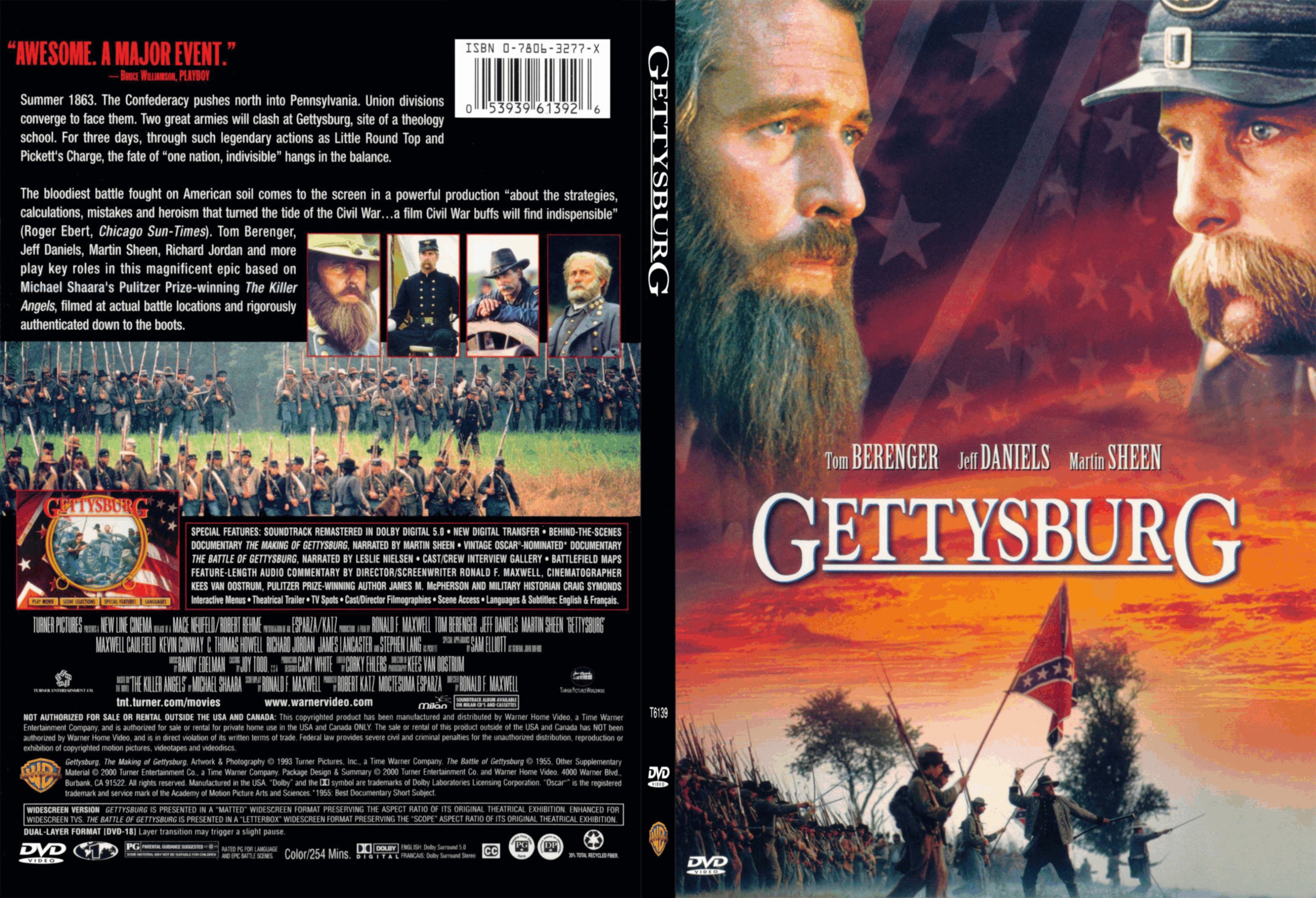 Jaquette DVD Gettysburg - SLIM