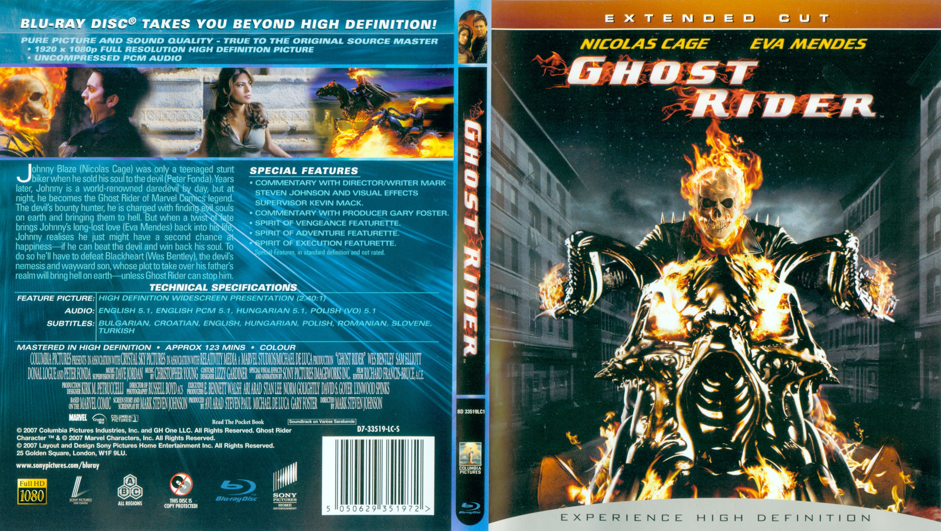 Jaquette DVD Ghost Rider (BLU-RAY)