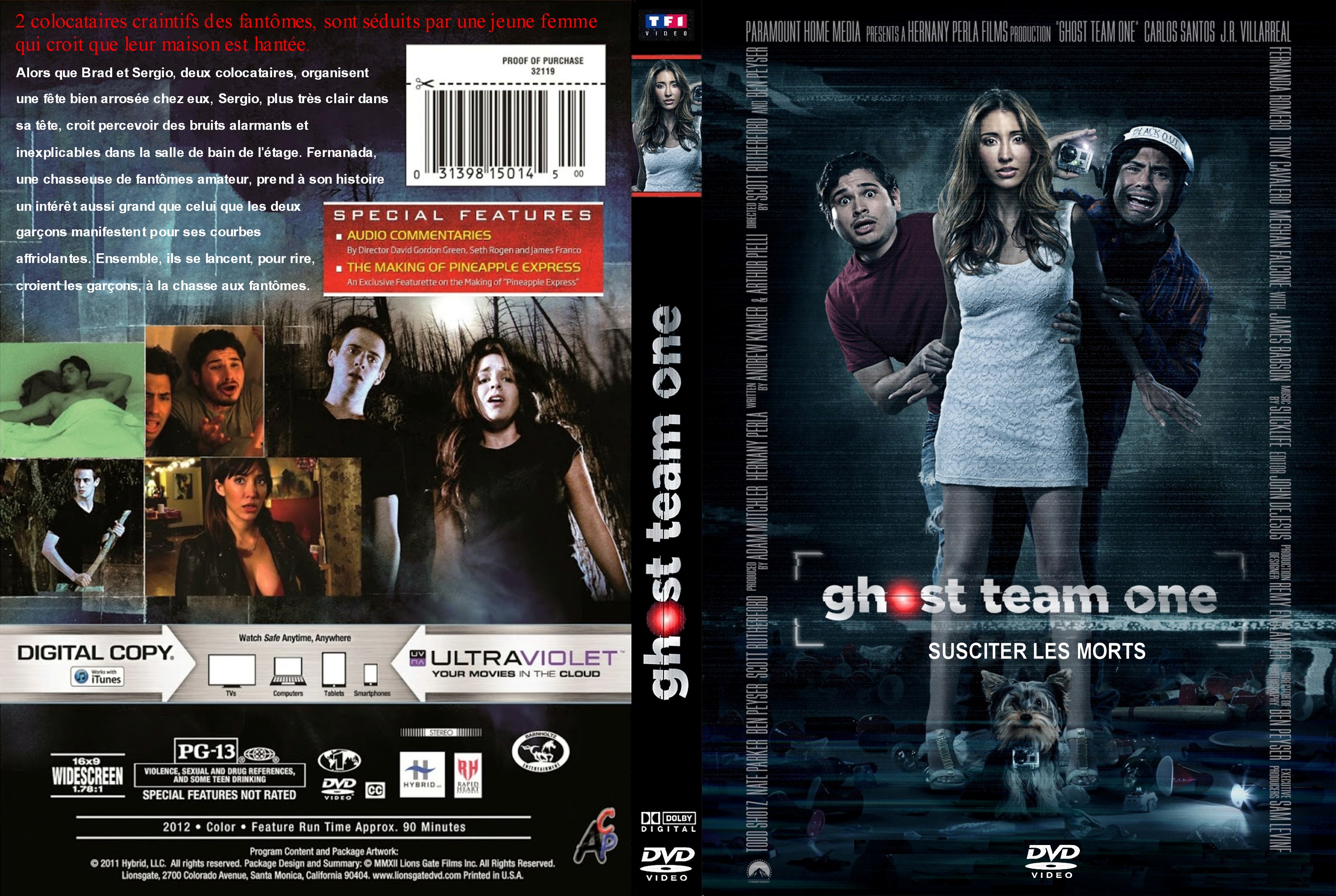 Jaquette DVD Ghost Team One custom