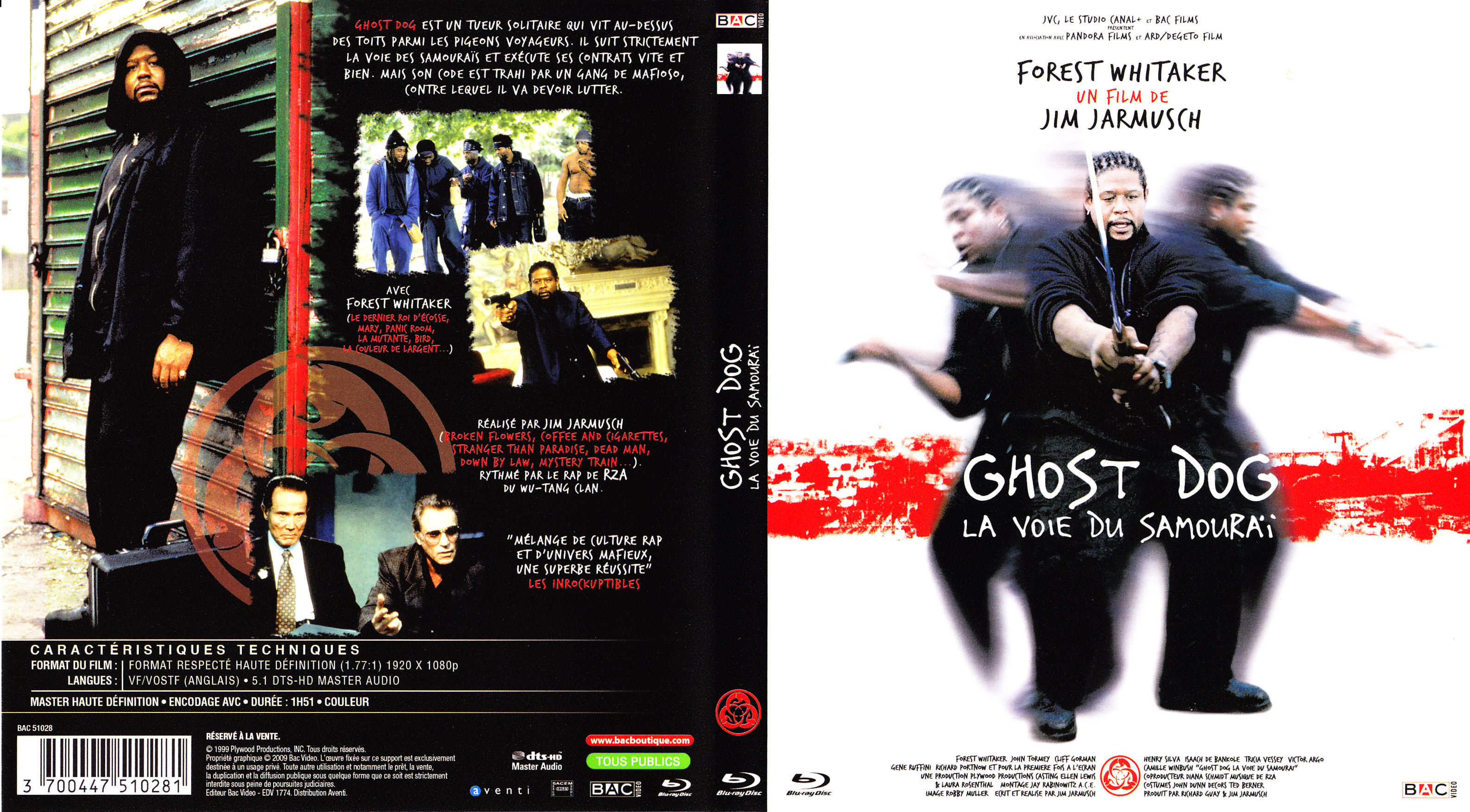 Jaquette DVD Ghost dog (BLU-RAY)