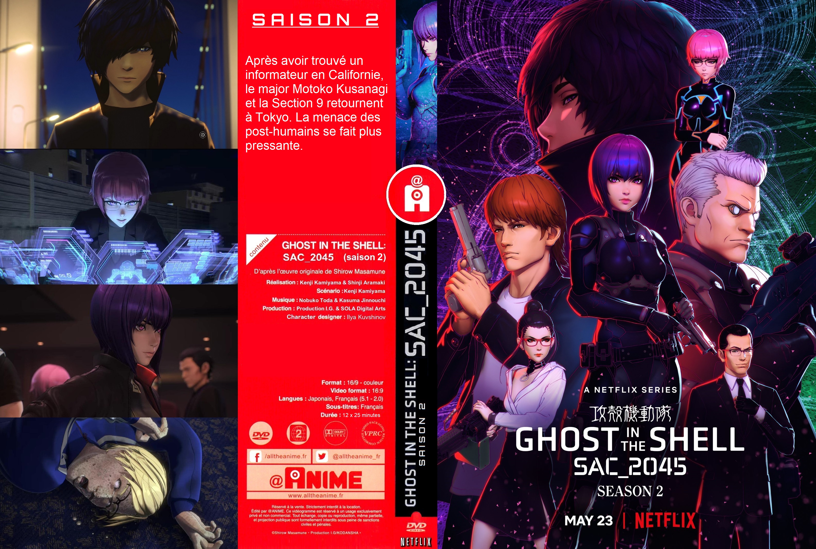 Jaquette DVD Ghost in the Shell SAC 2045 saison 2 custom