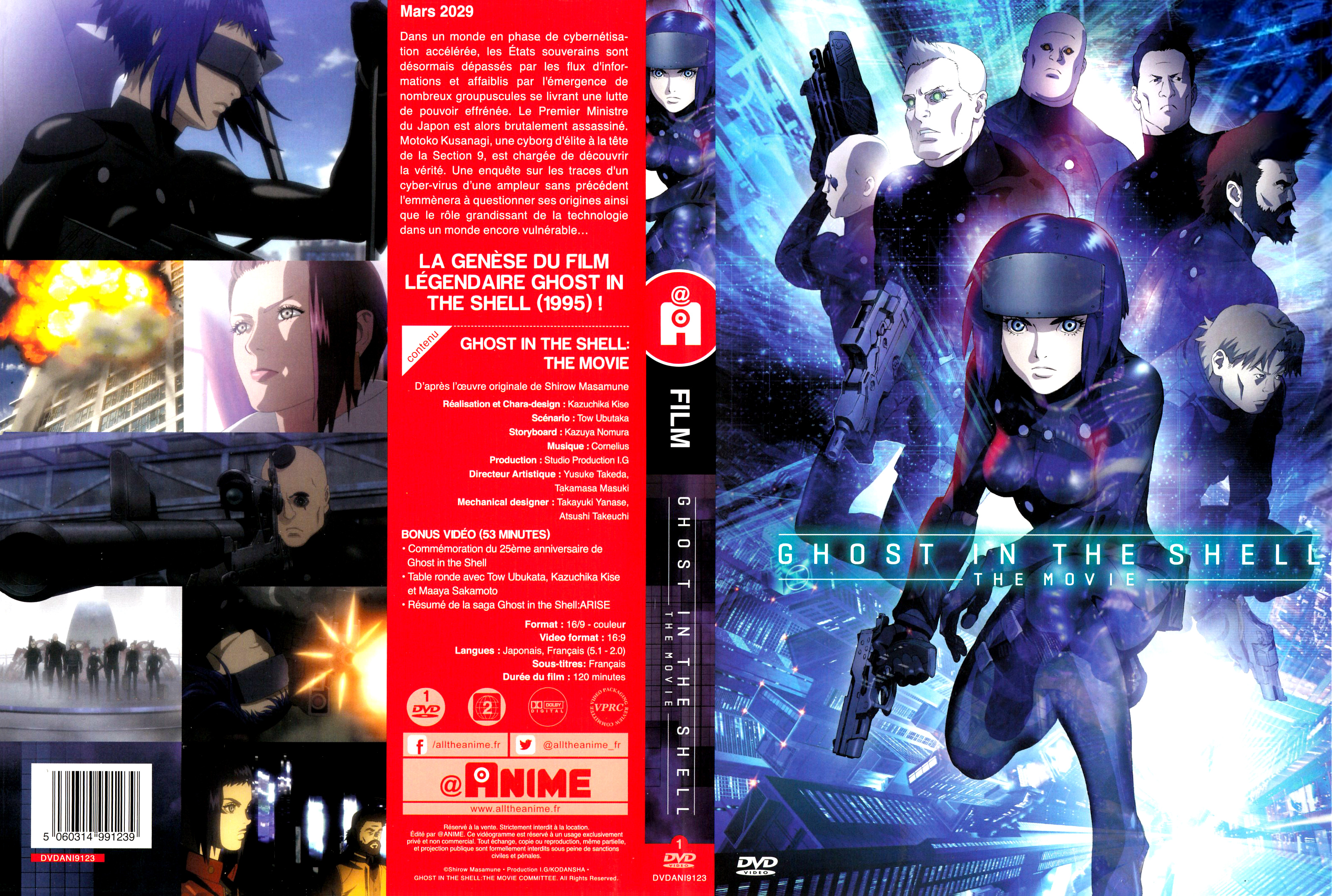Jaquette DVD Ghost in the Shell The movie