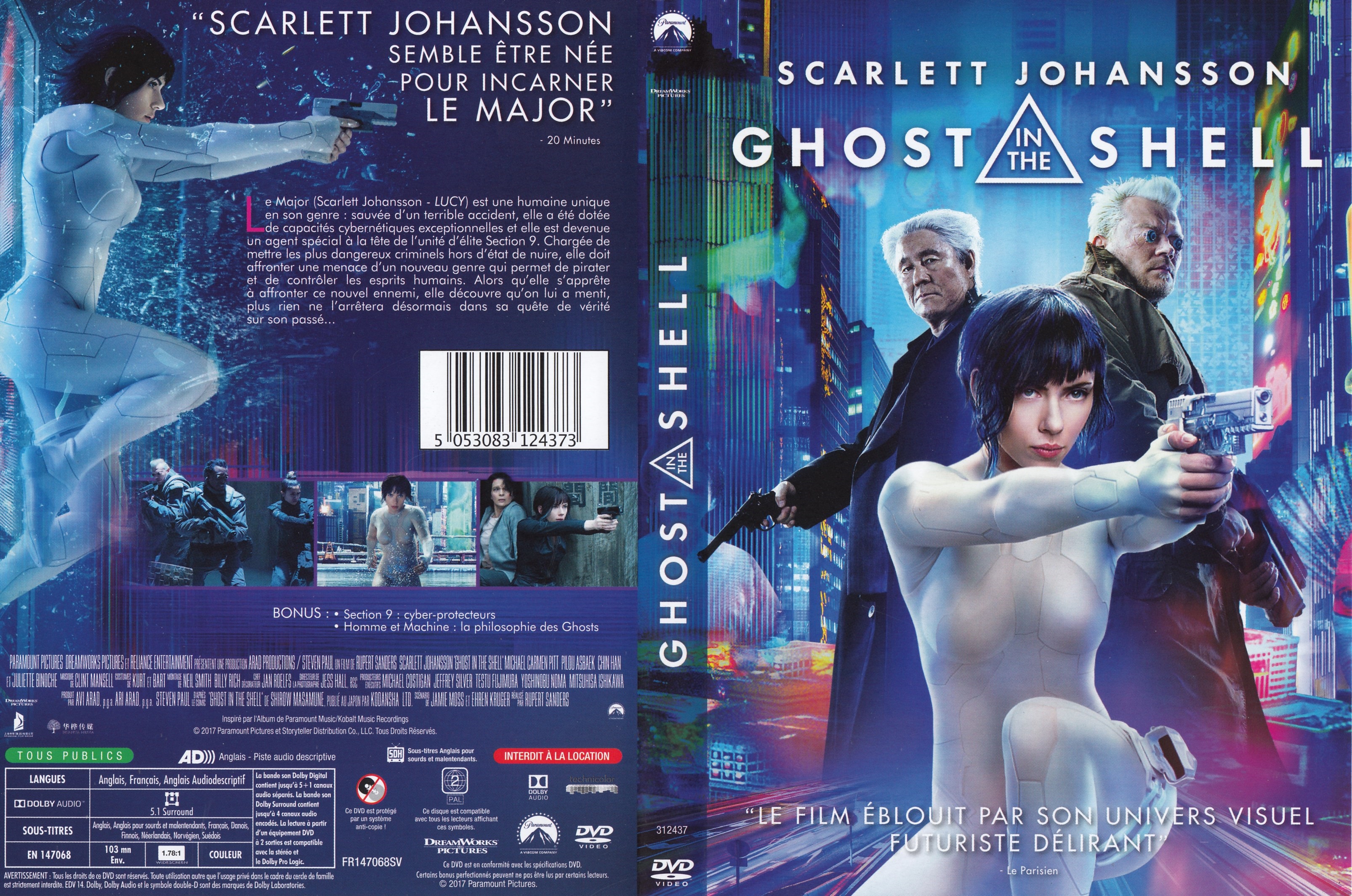 Jaquette DVD Ghost in the Shell (FILM)