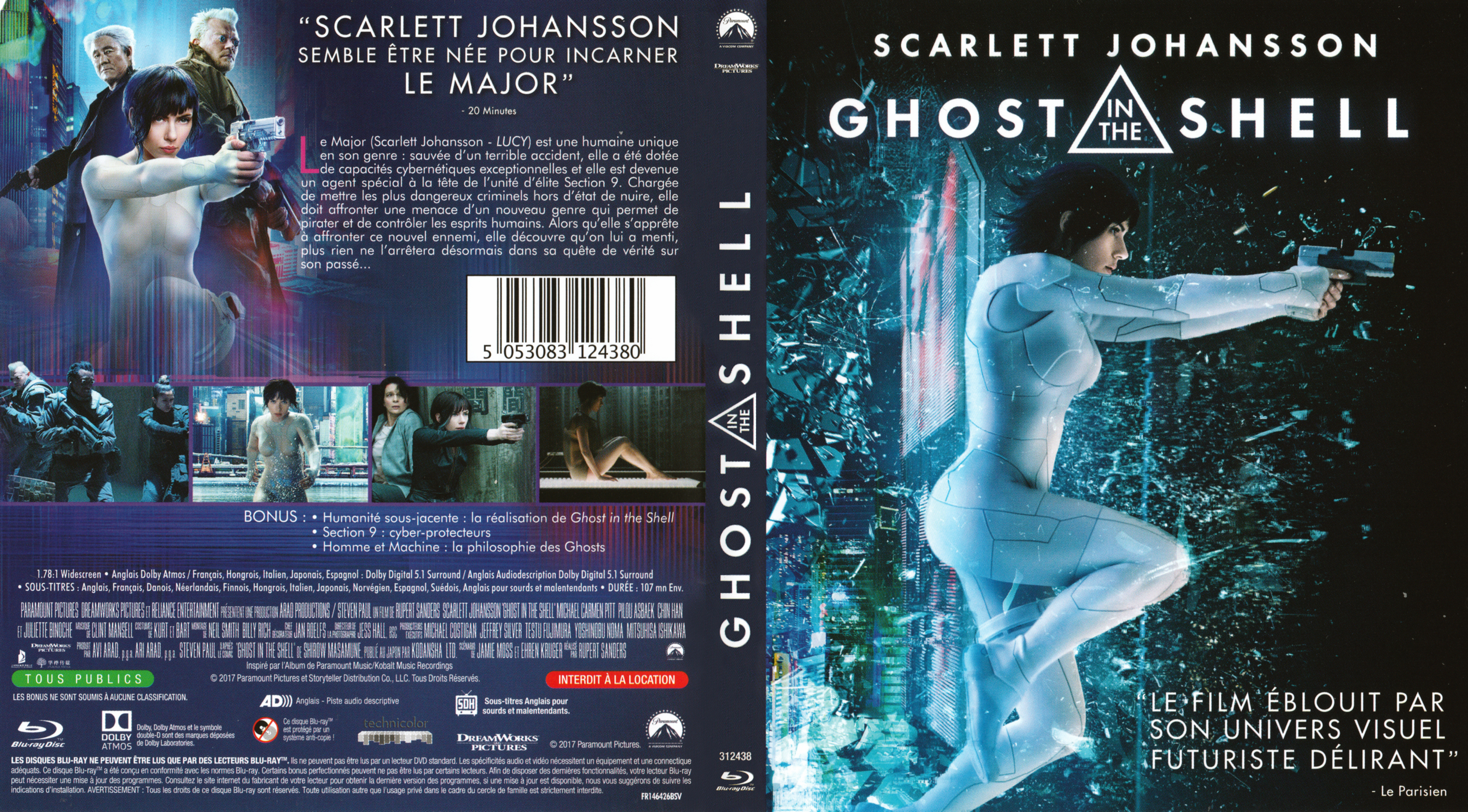 Jaquette DVD Ghost in the Shell (FILM) (BLU-RAY)