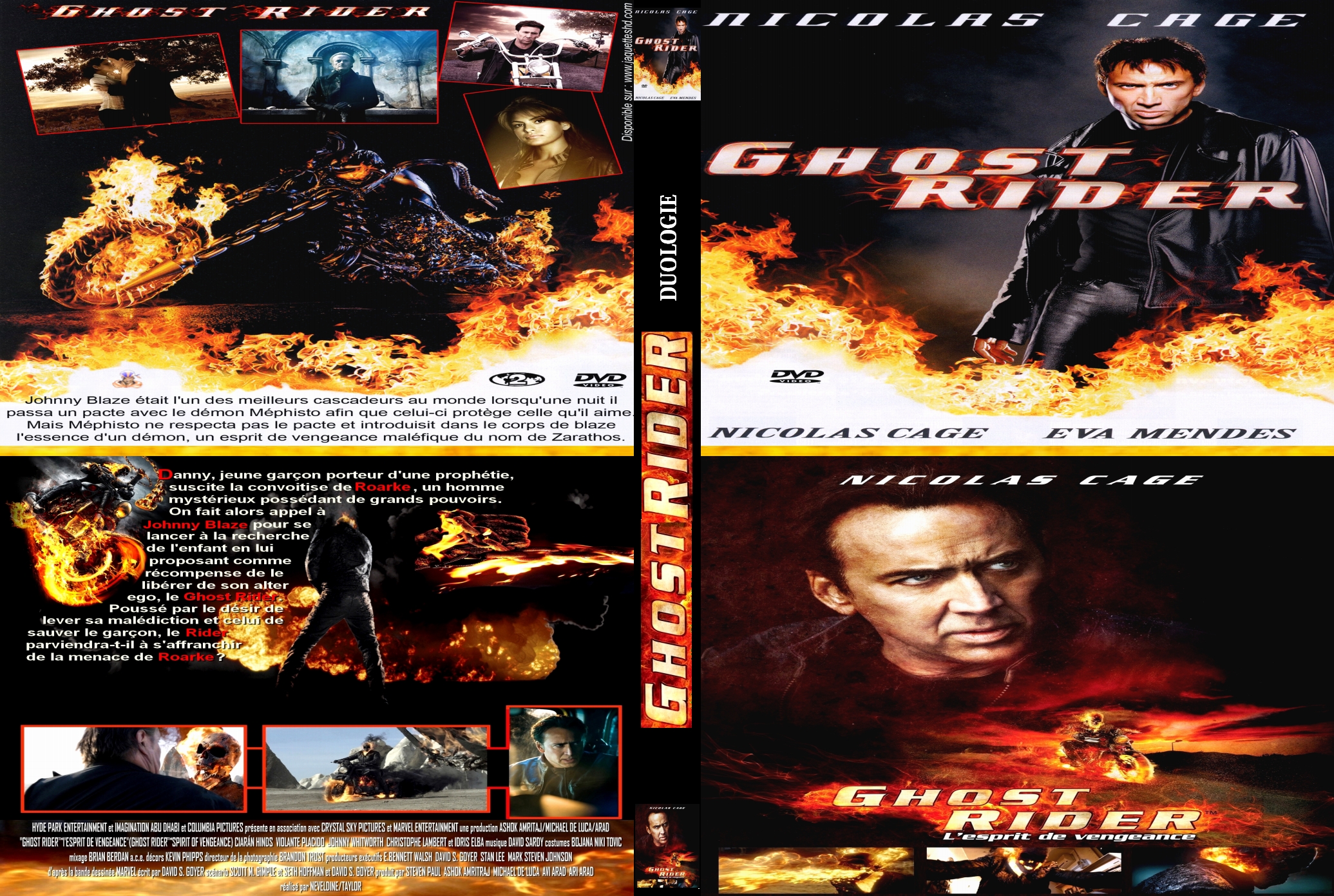 Jaquette DVD Ghost rider Duologie custom