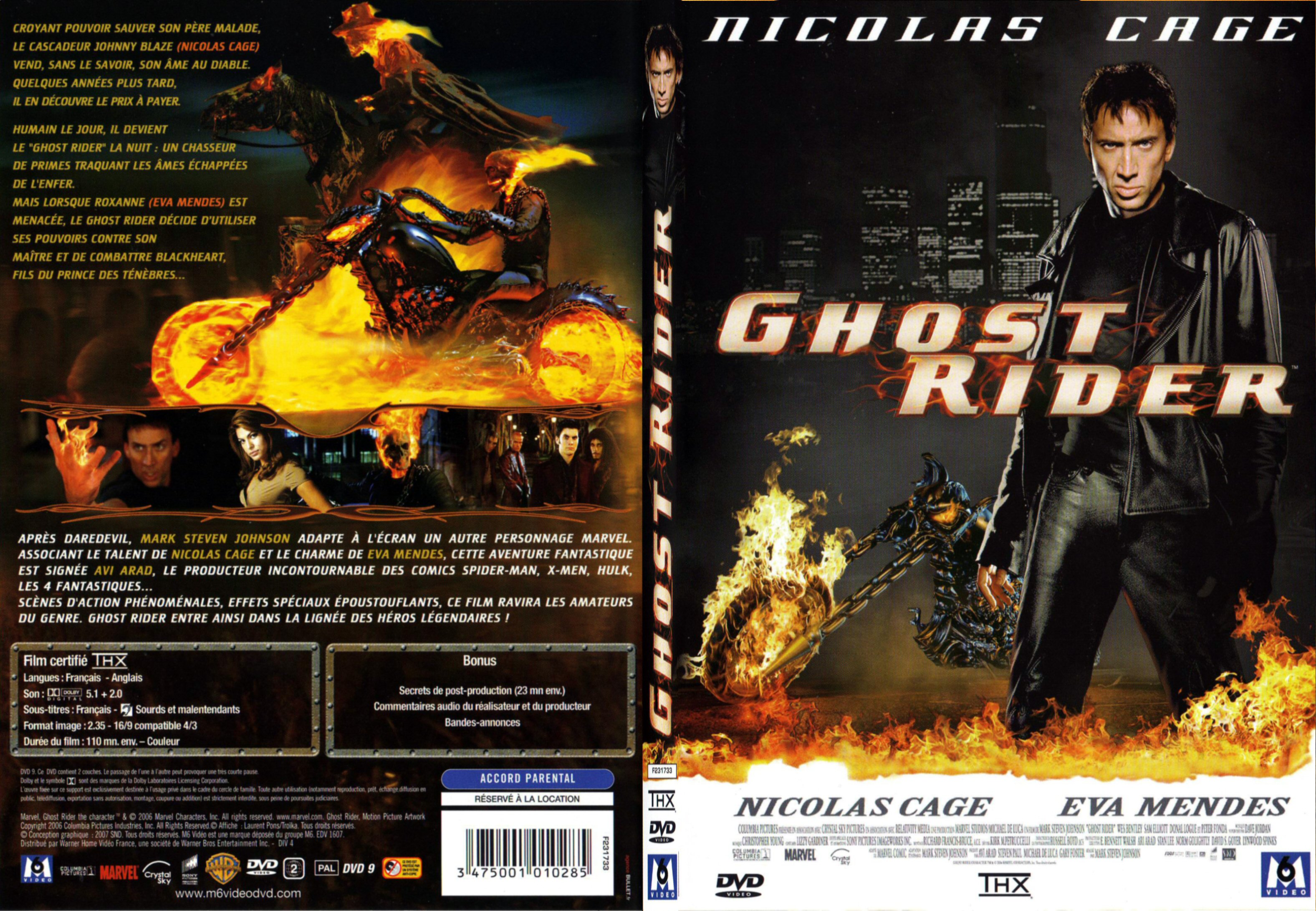 Jaquette DVD Ghost rider - SLIM