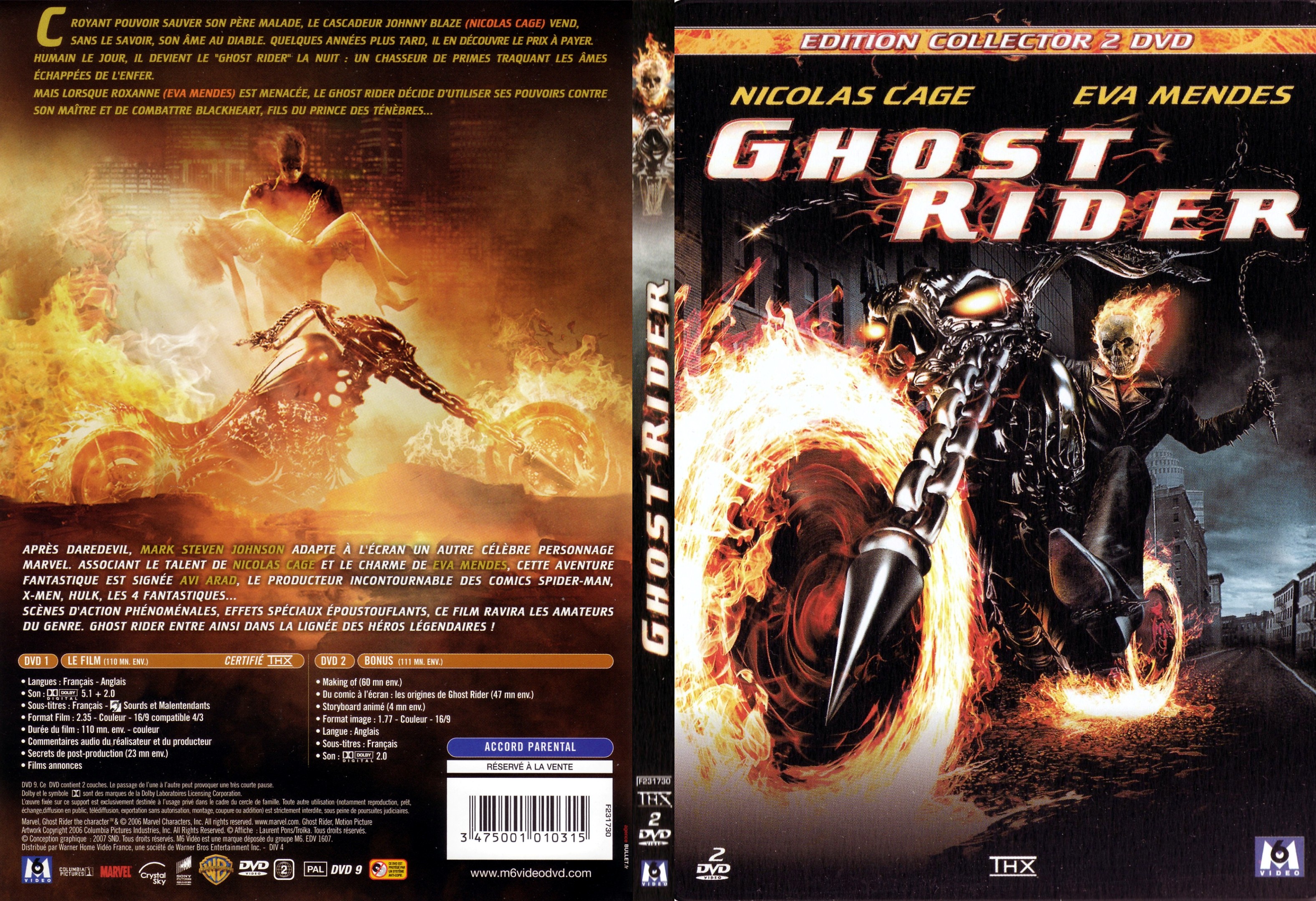 Jaquette DVD Ghost rider - SLIM v2