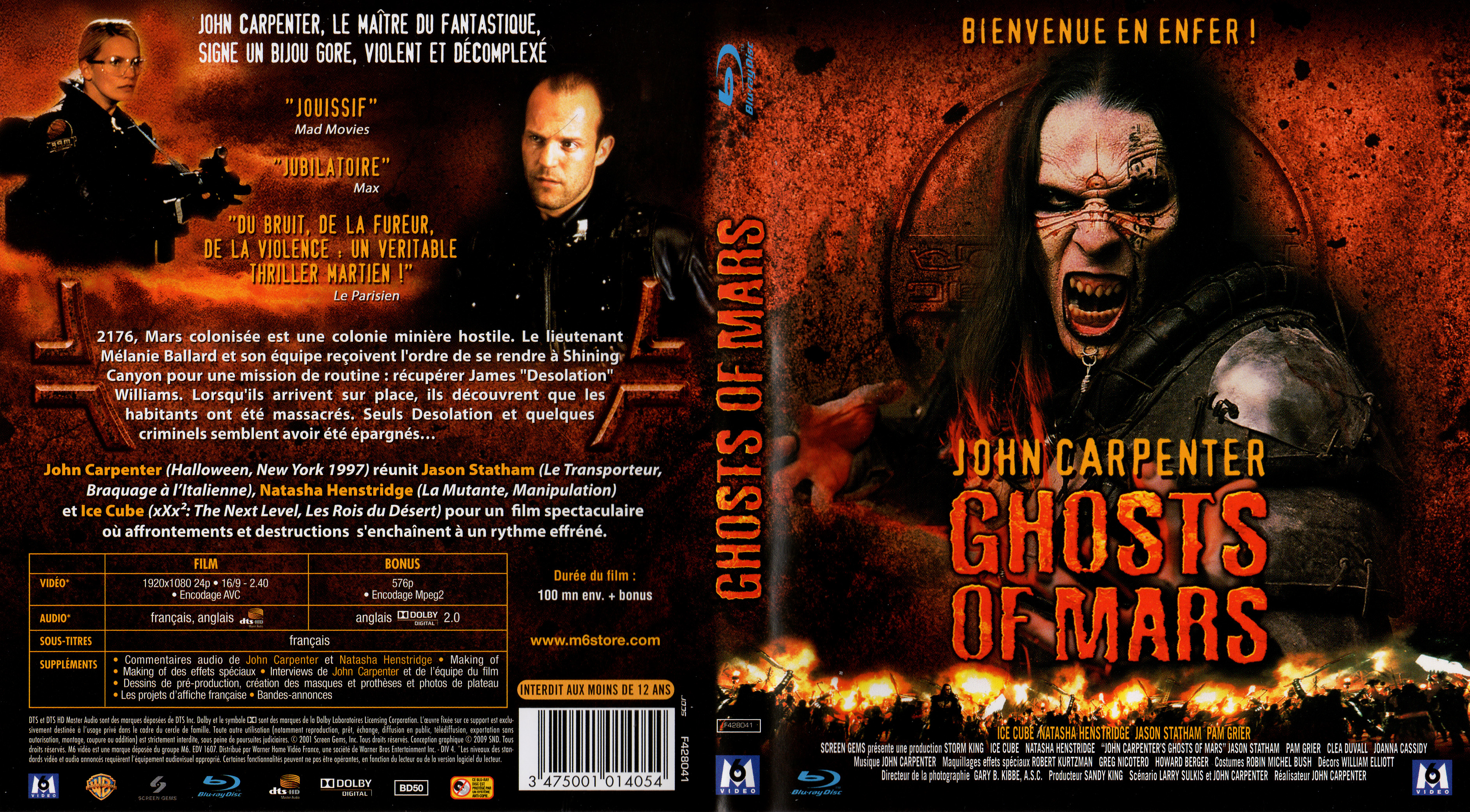 Jaquette DVD Ghosts of Mars (BLU-RAY)