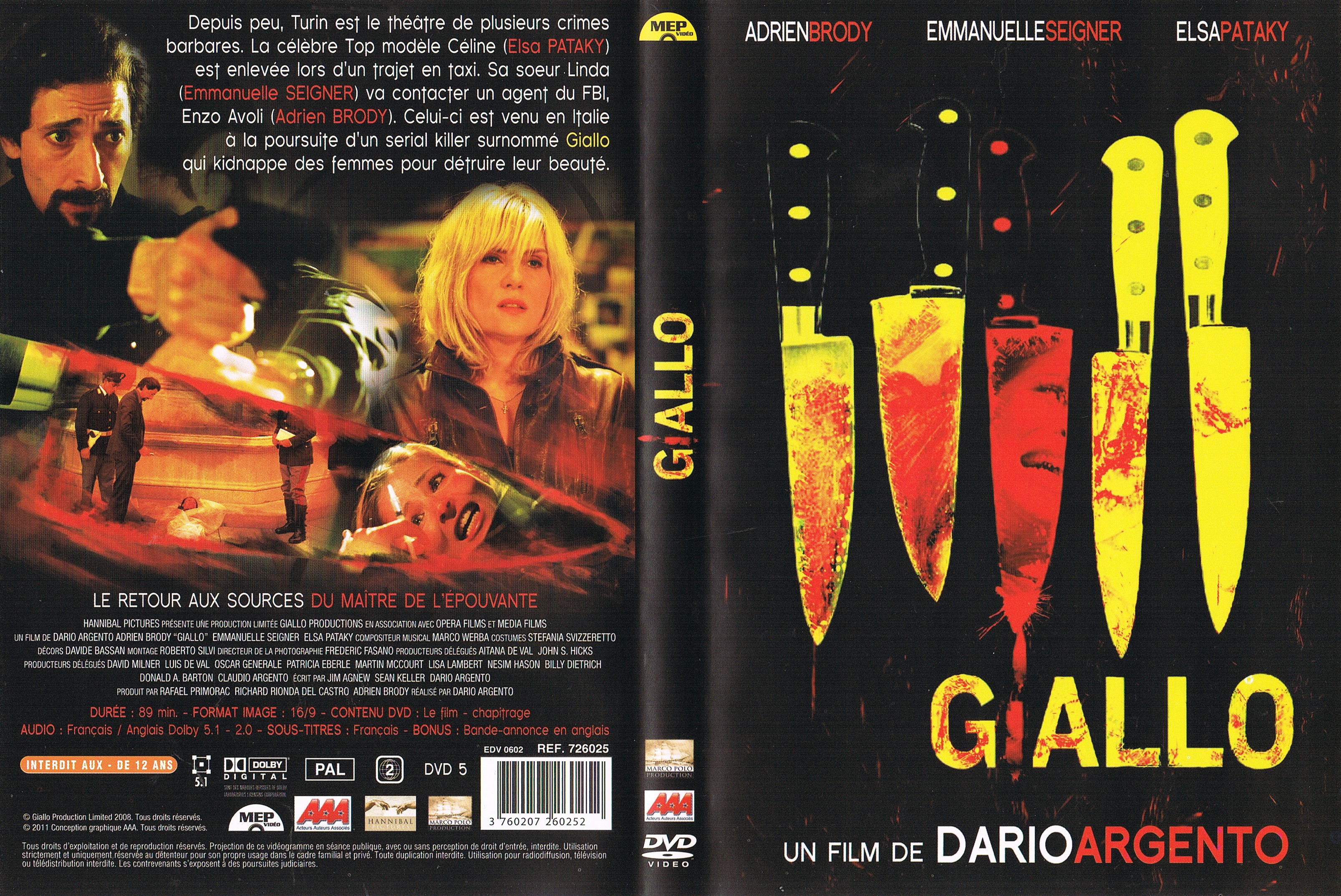 Jaquette DVD Giallo