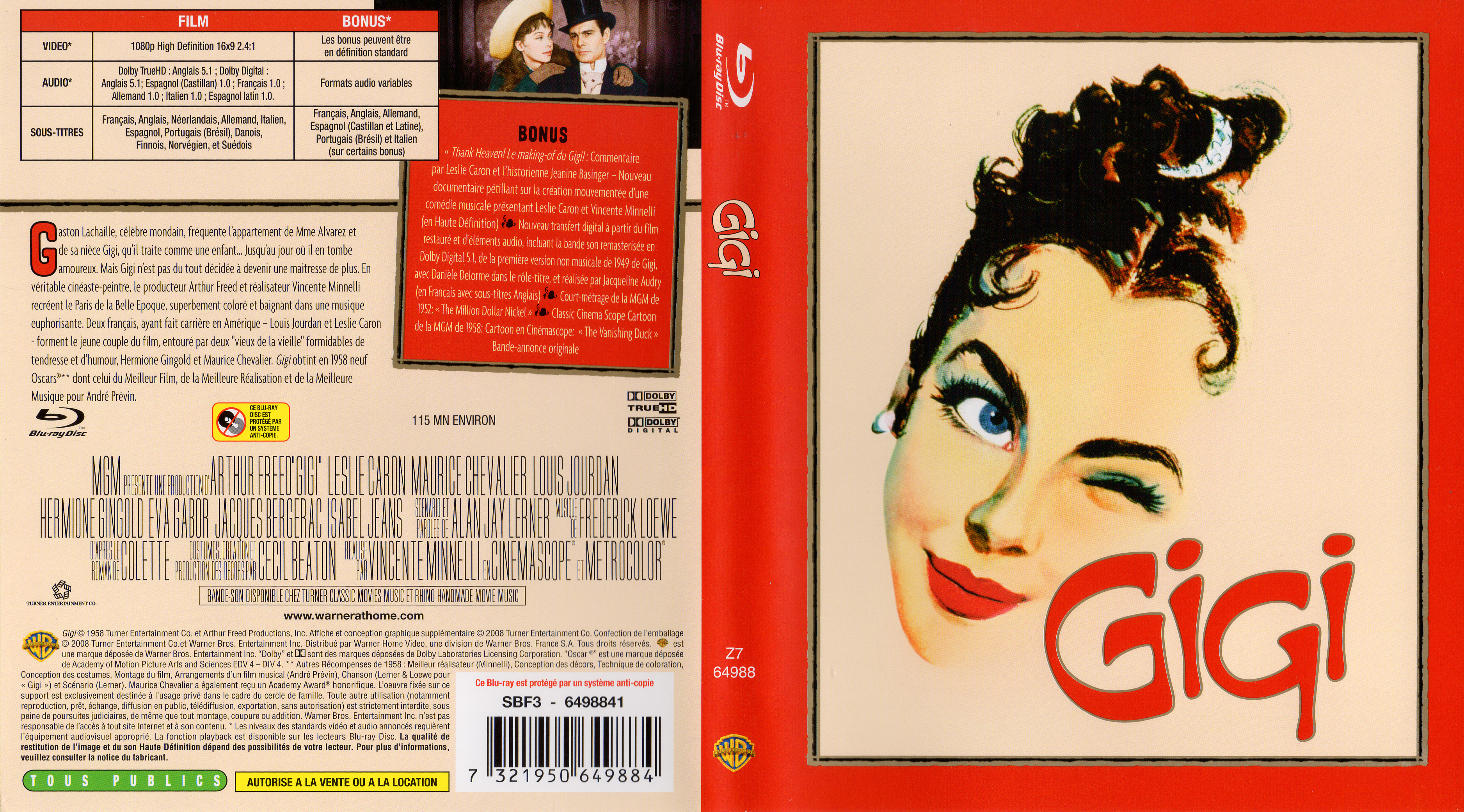 Jaquette DVD Gigi (BLU-RAY)