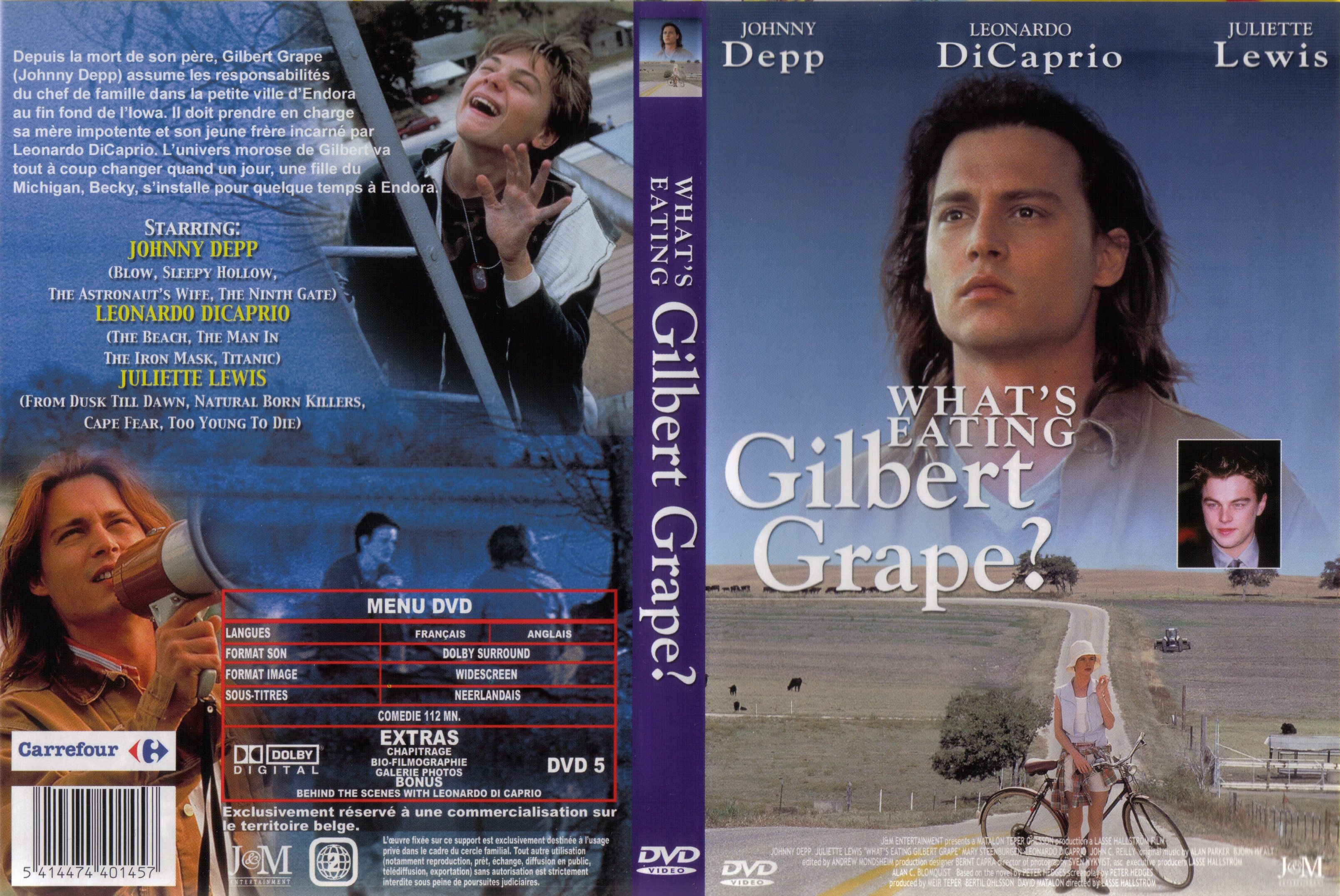 Jaquette DVD Gilbert Grape