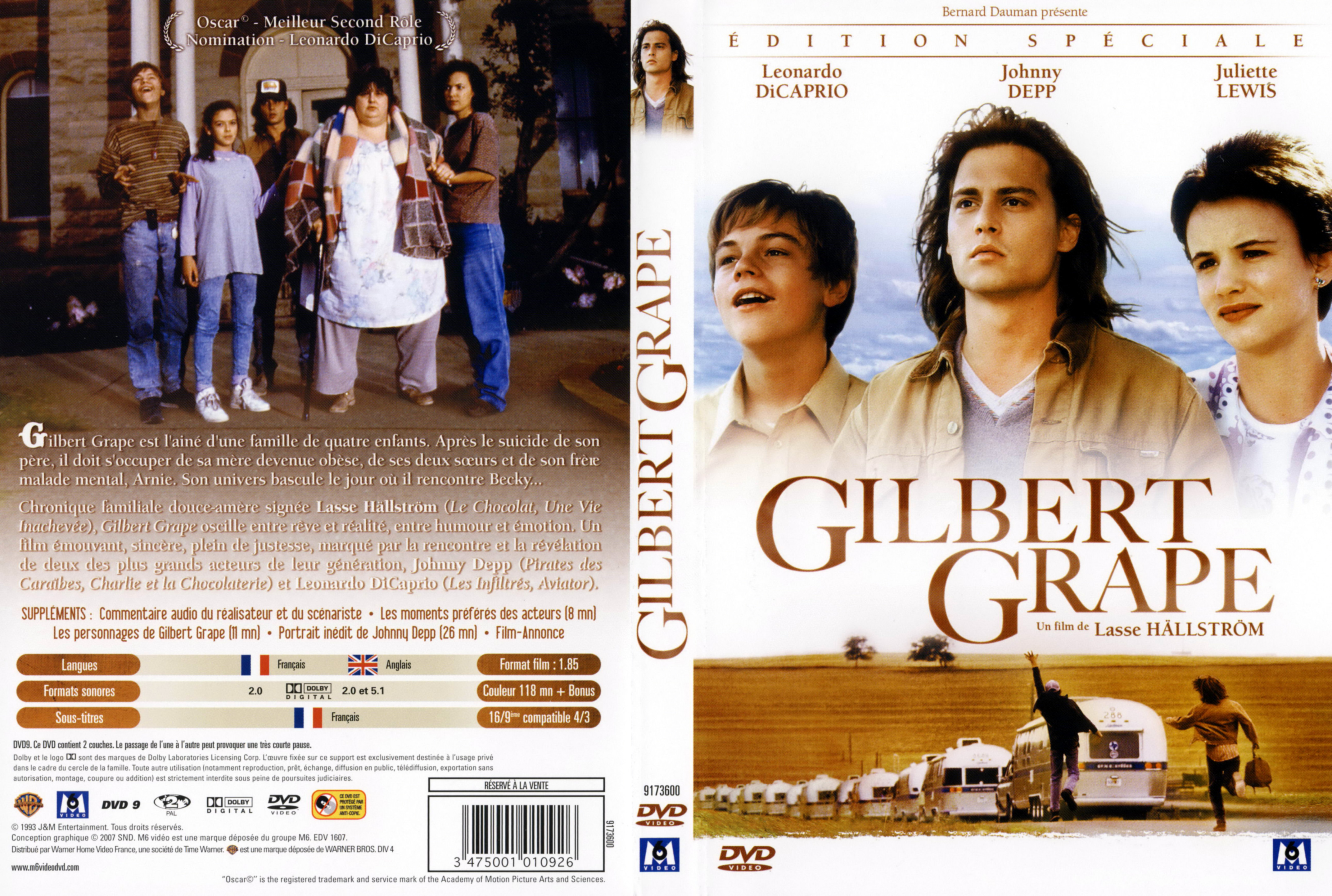Jaquette DVD Gilbert Grape v2