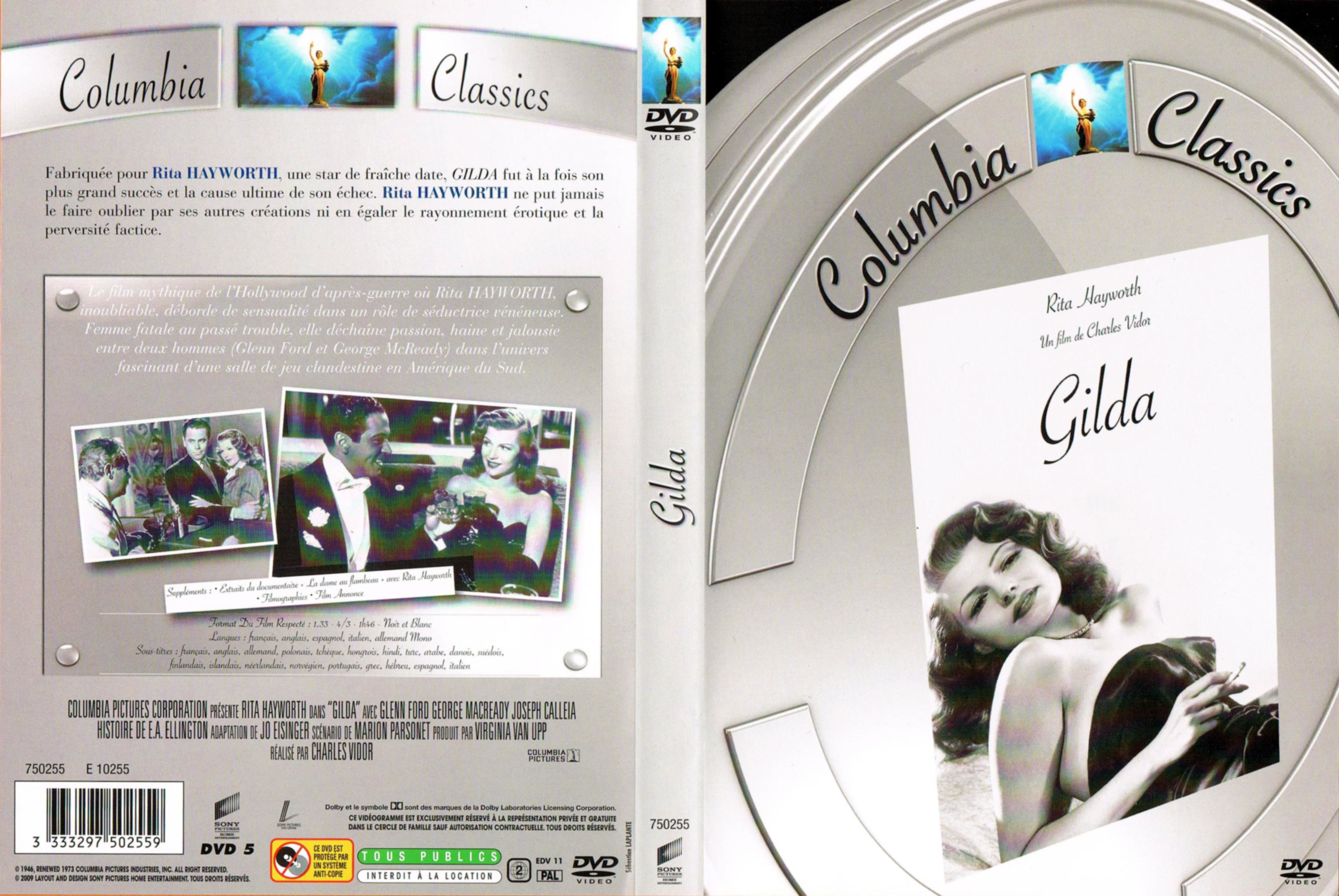 Jaquette DVD Gilda v2
