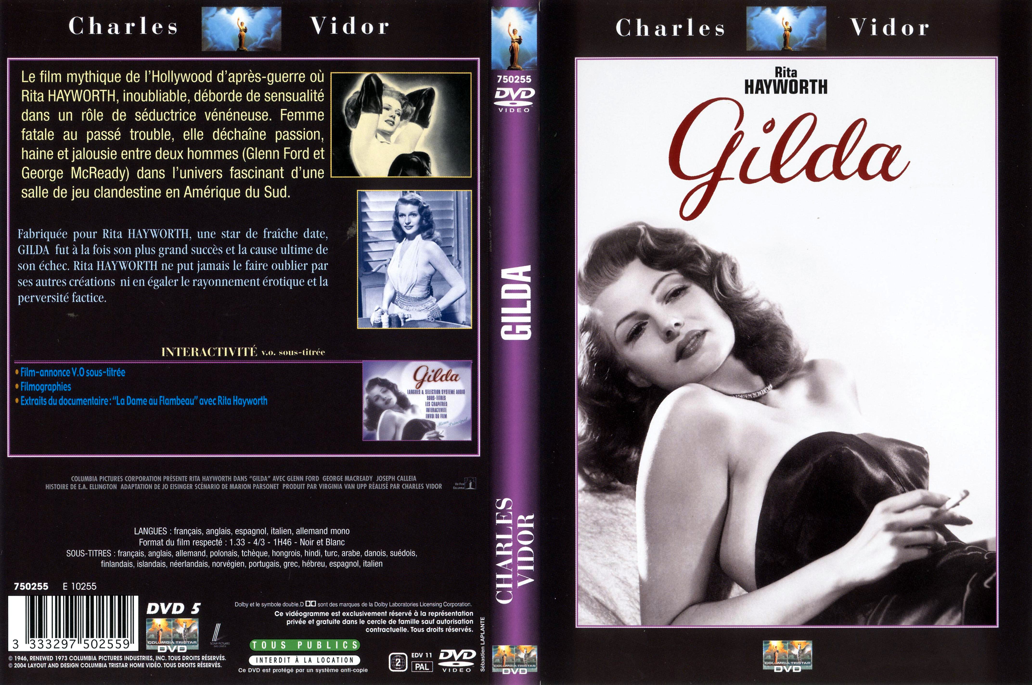Jaquette DVD Gilda v3