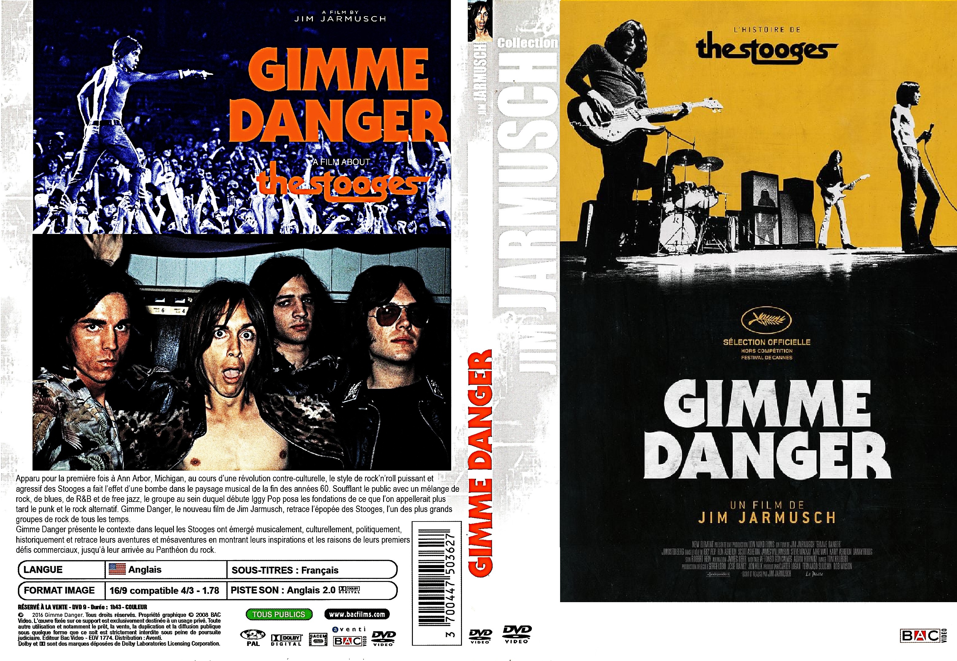 Jaquette DVD Gimme Danger custom