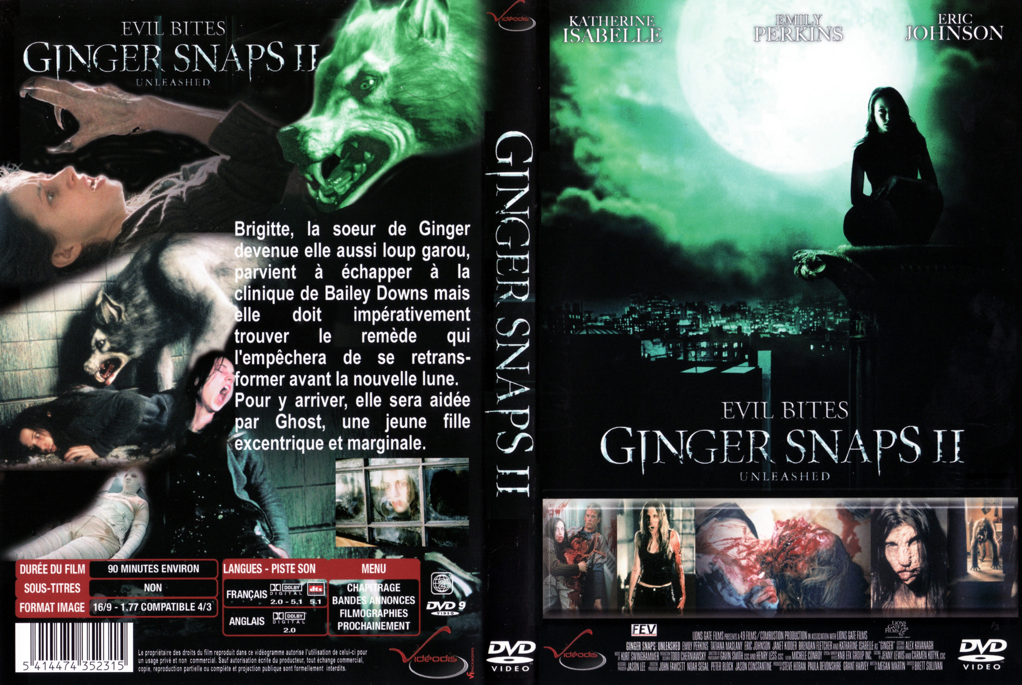 Jaquette DVD Ginger snaps 2 v2