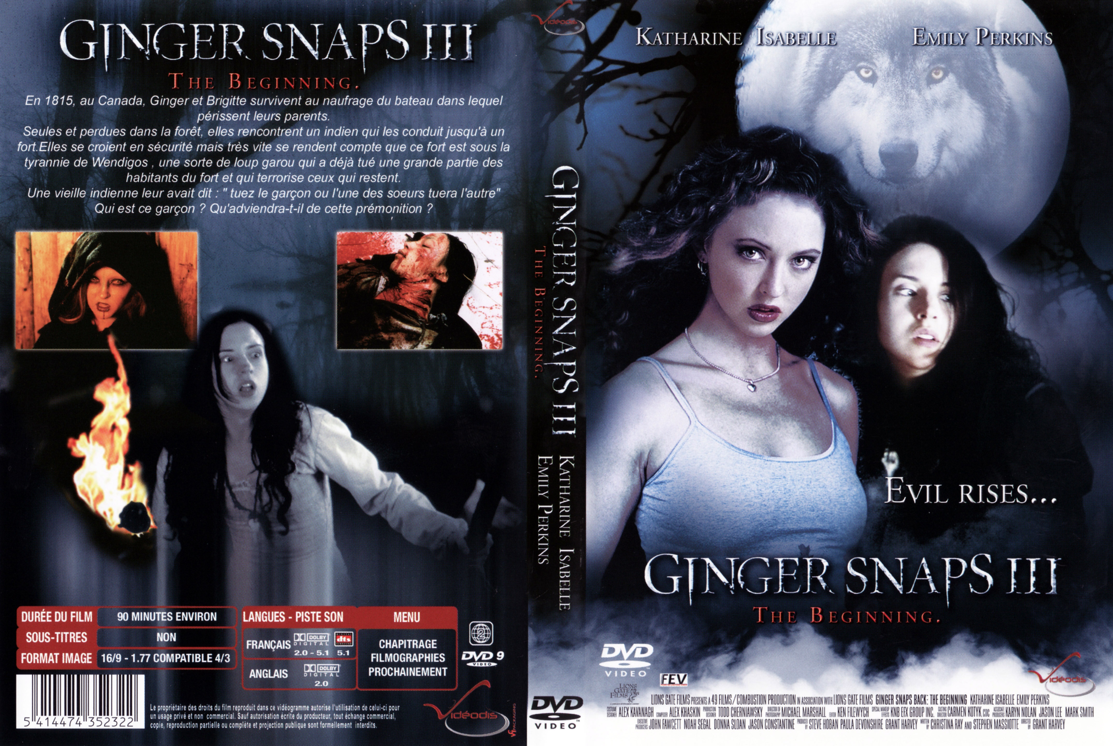 Jaquette DVD Ginger snaps 3
