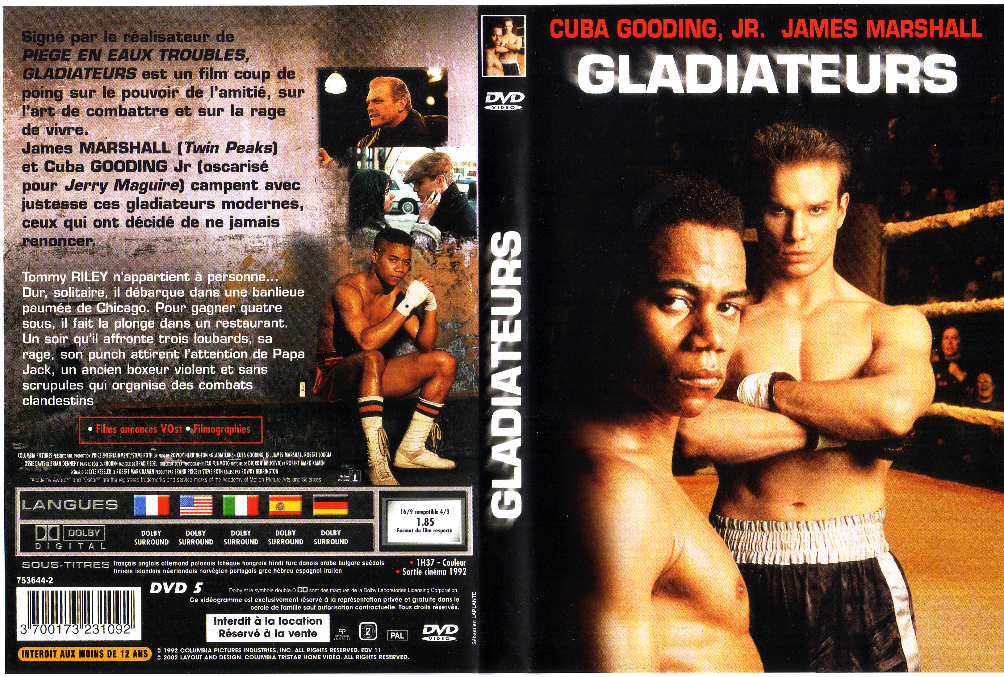 Jaquette DVD Gladiateurs (1992)