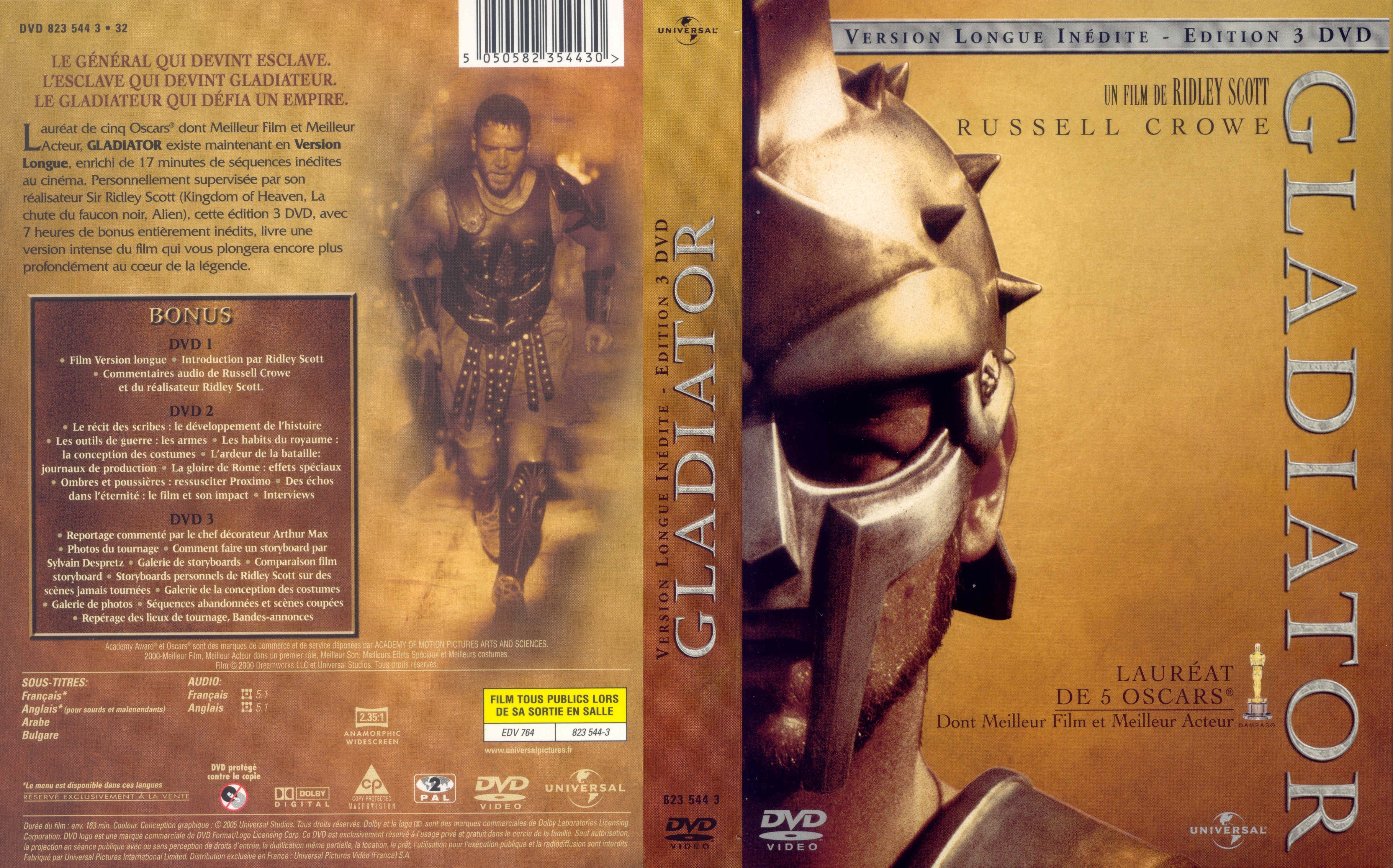 Jaquette DVD Gladiator v2