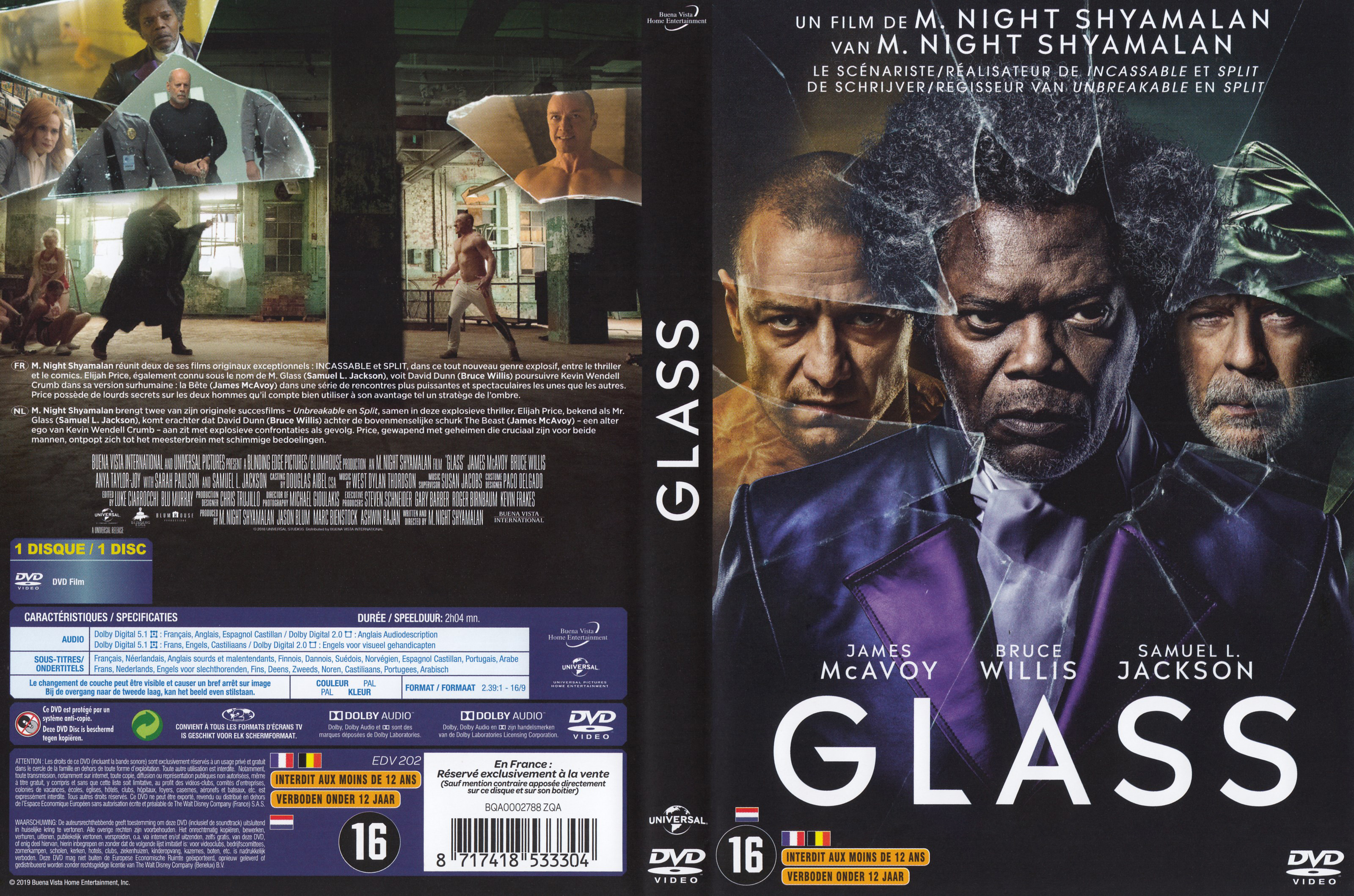 Jaquette DVD de Glass - Cinéma Passion