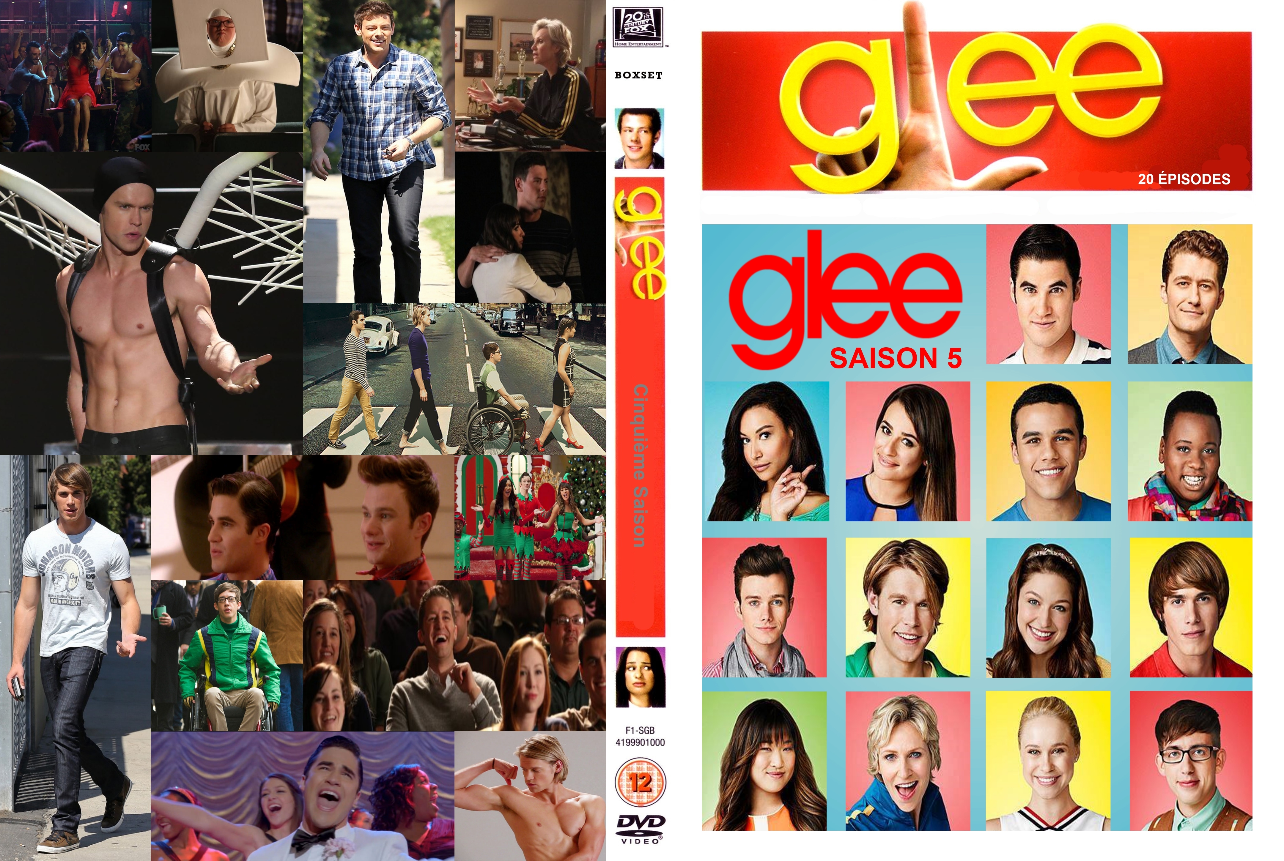 Jaquette DVD Glee saison 5 custom