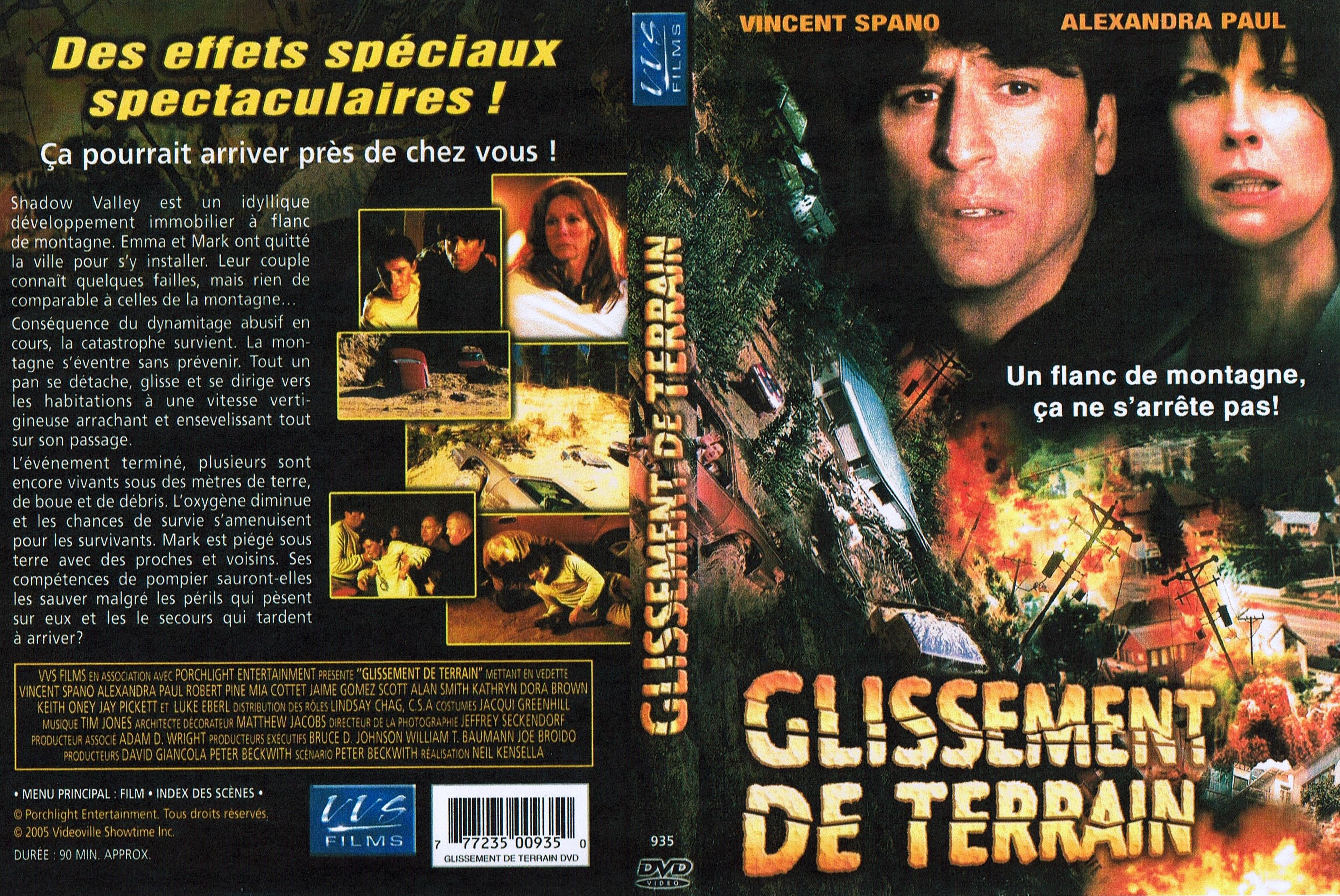 Jaquette DVD Glissement de terrain